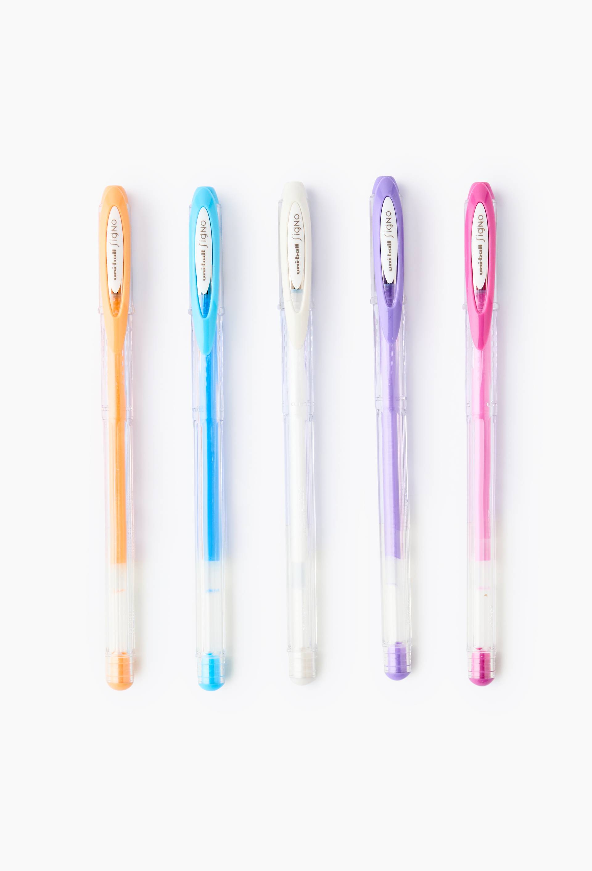 5 stylos &agrave; encre gel Signo pastel, , large image number 0