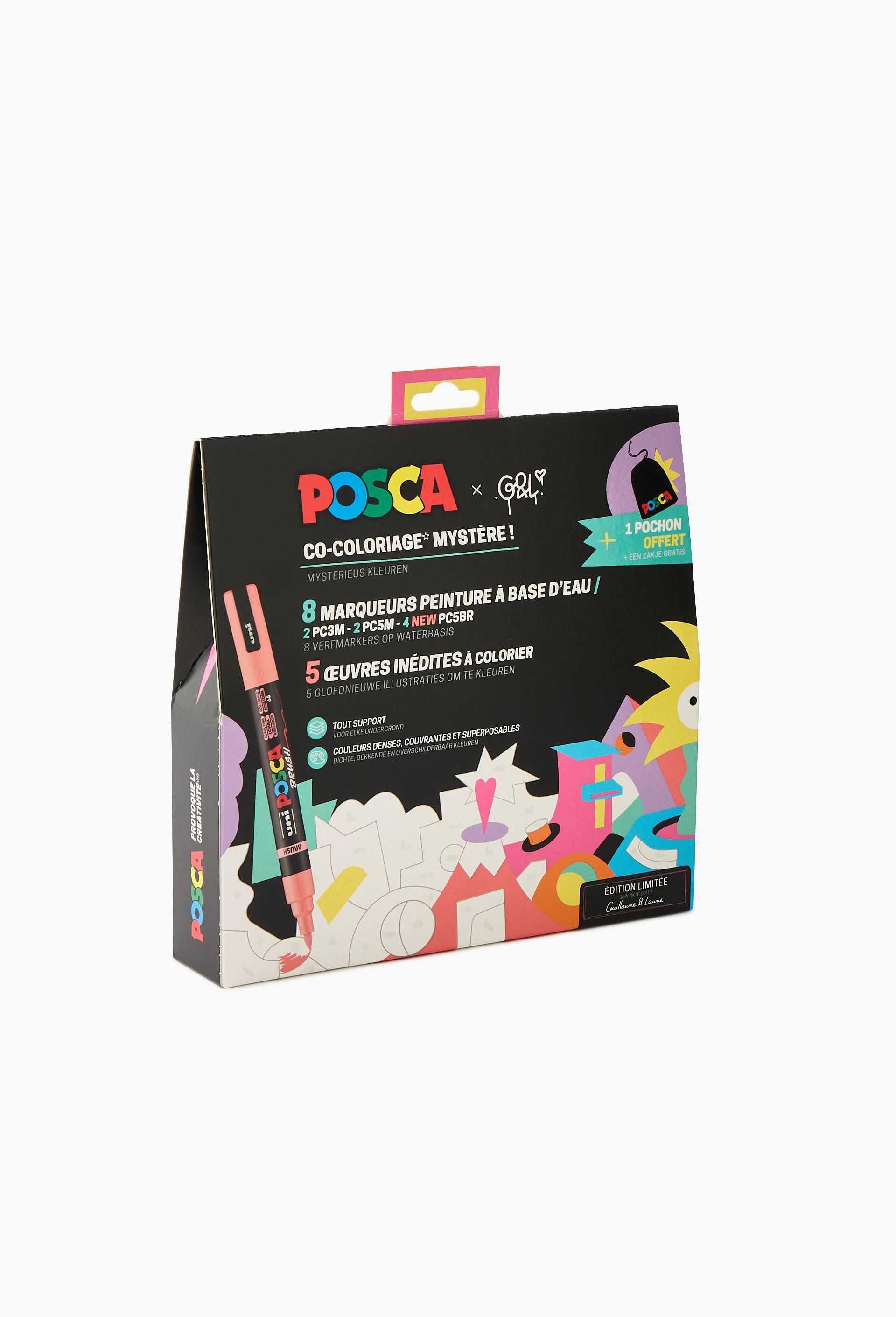 Coffret POSCA Co-coloriage myst&egrave;re, , large image number 1