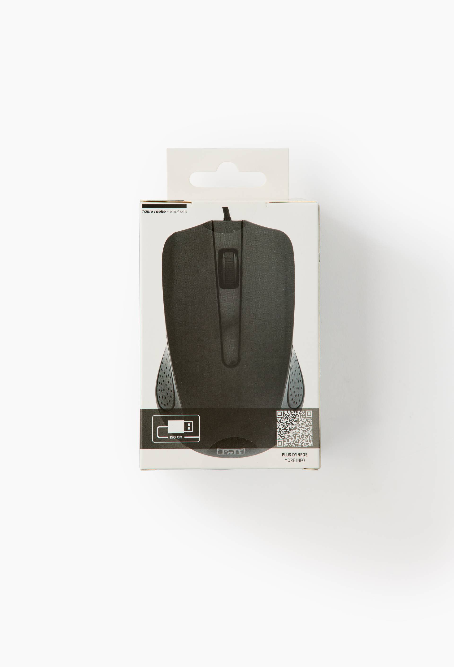Souris filaire compacte TNB Shark, ergonomie compacte, confort au quotidien, , large image number 0