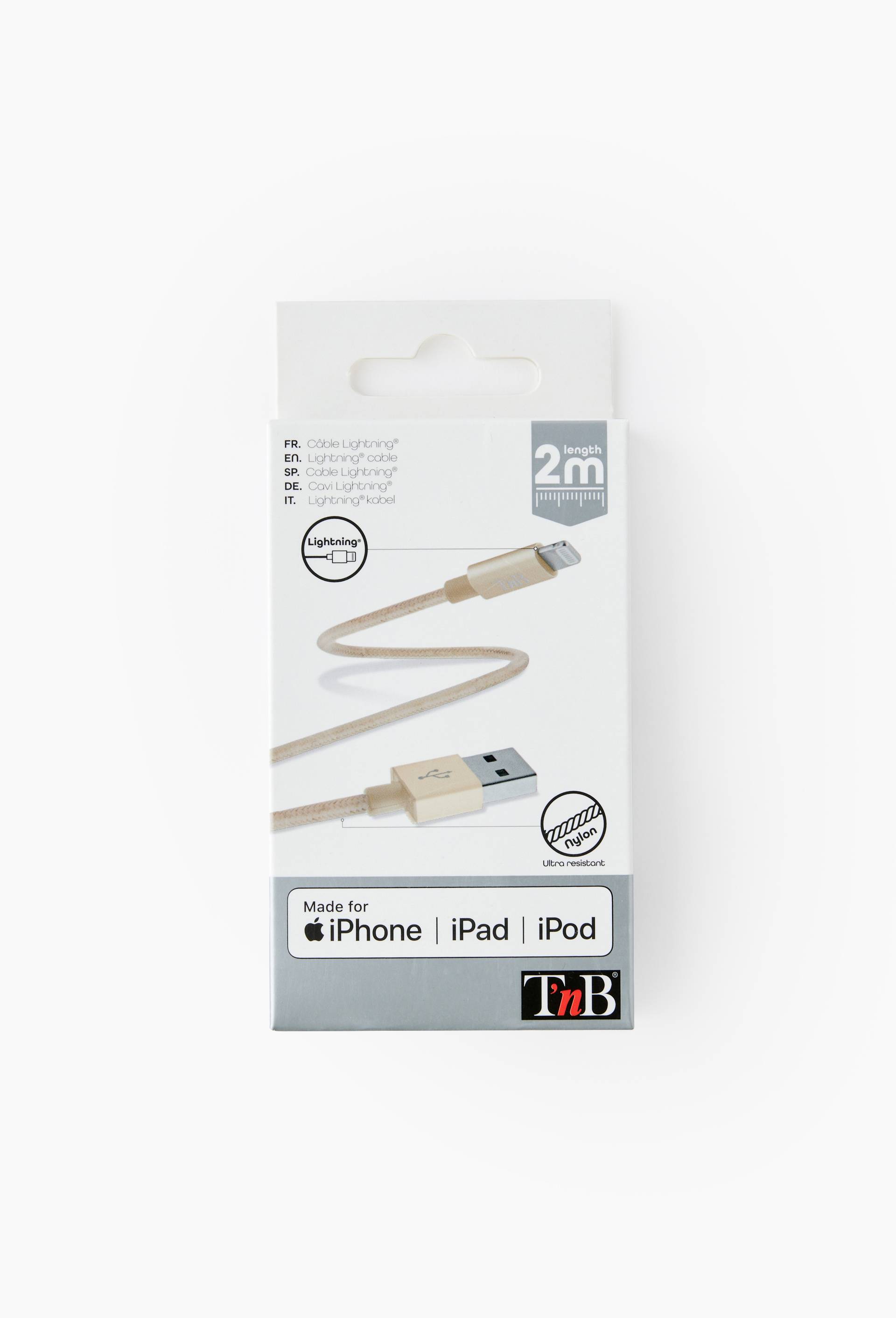 C&acirc;ble usb vers lightning, 2m, , large image number 0