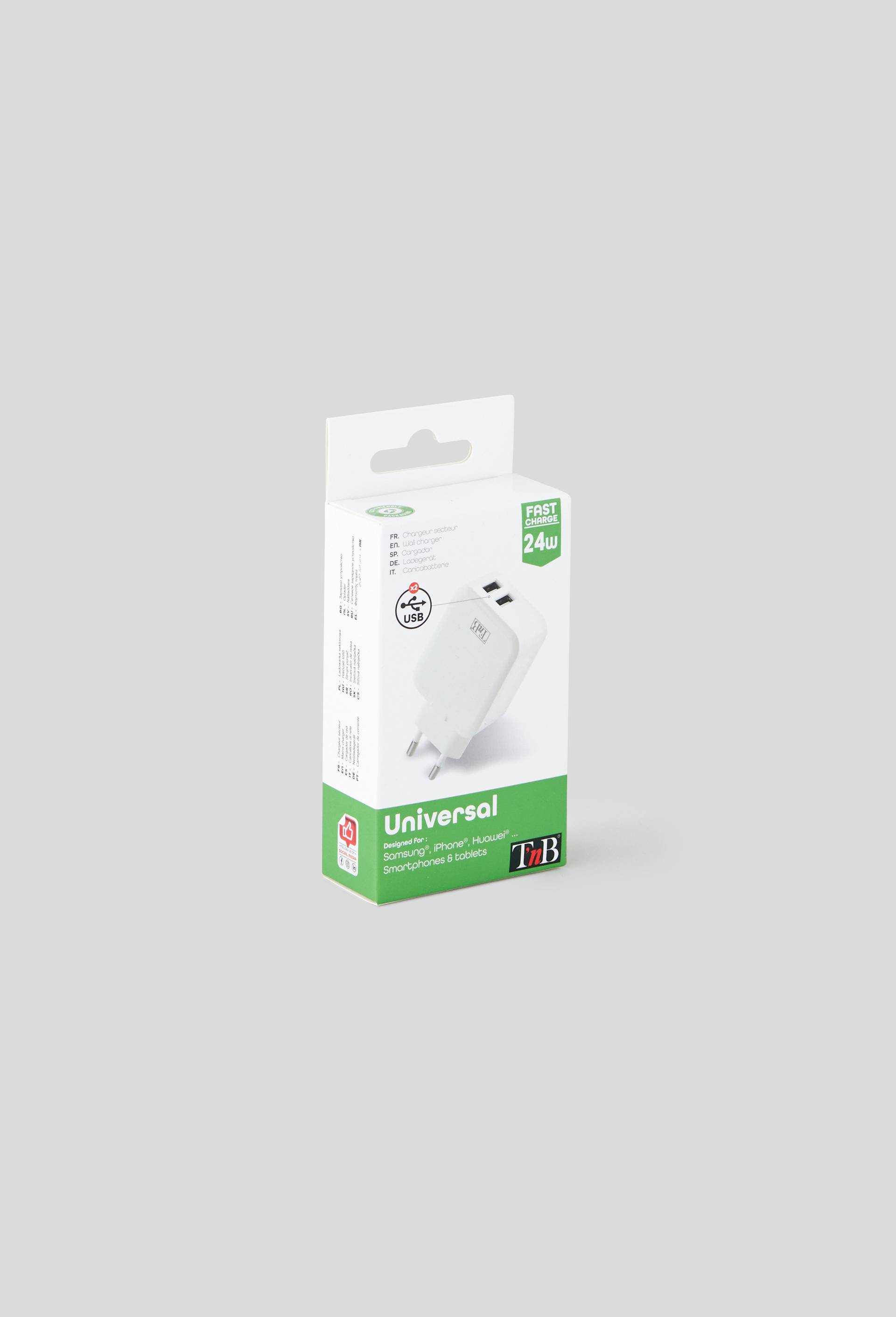 Chargeur secteur  2 USB 4,8A, , large image number 0