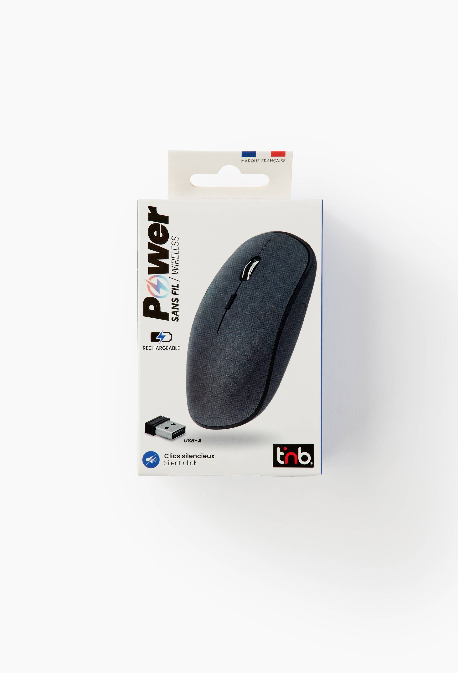 Souris sans fil rechargeable TNB Rubby, compacte, soft touch et silencieuse, , large image number 0