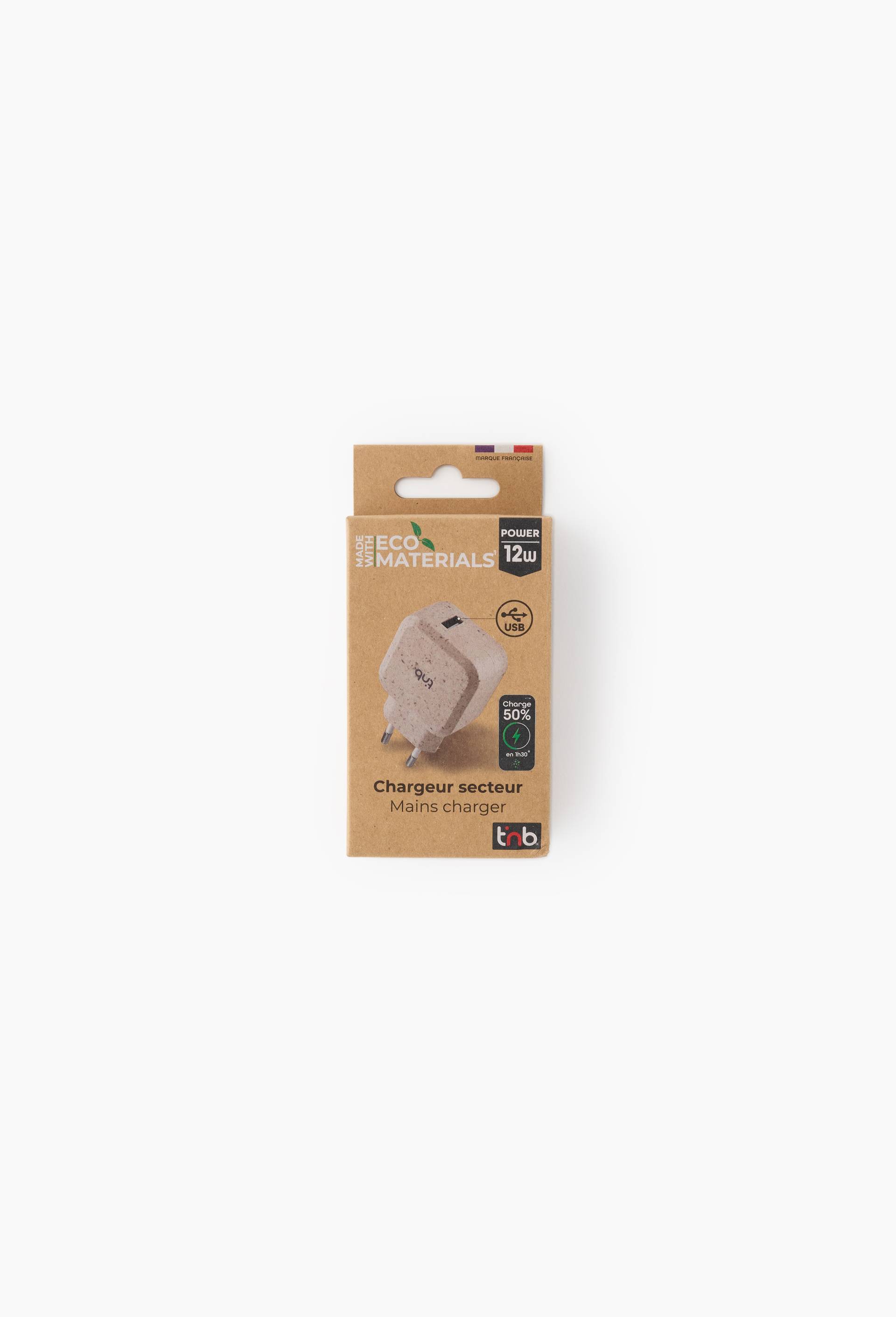 Chargeur secteur 1 USB 2,4A &eacute;co con&ccedil;u, , large image number 0