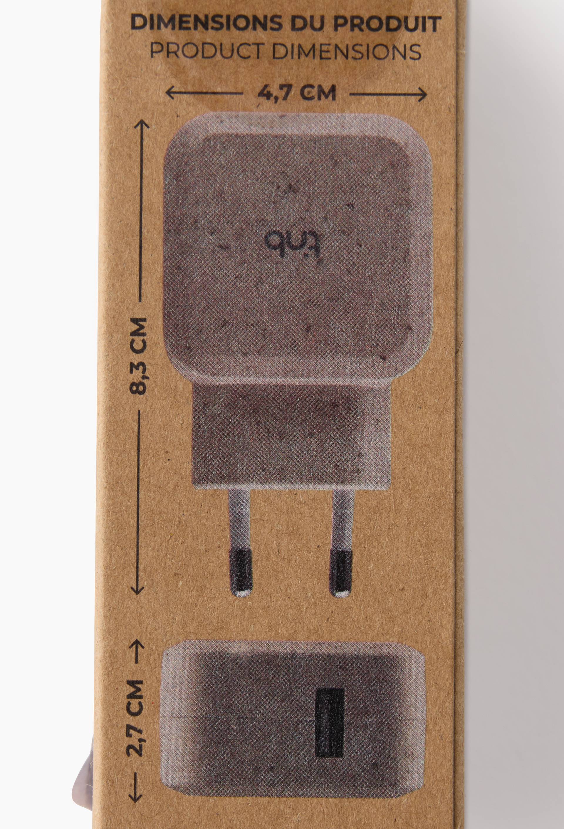 Chargeur secteur 1 USB 2,4A &eacute;co con&ccedil;u, , large image number 1