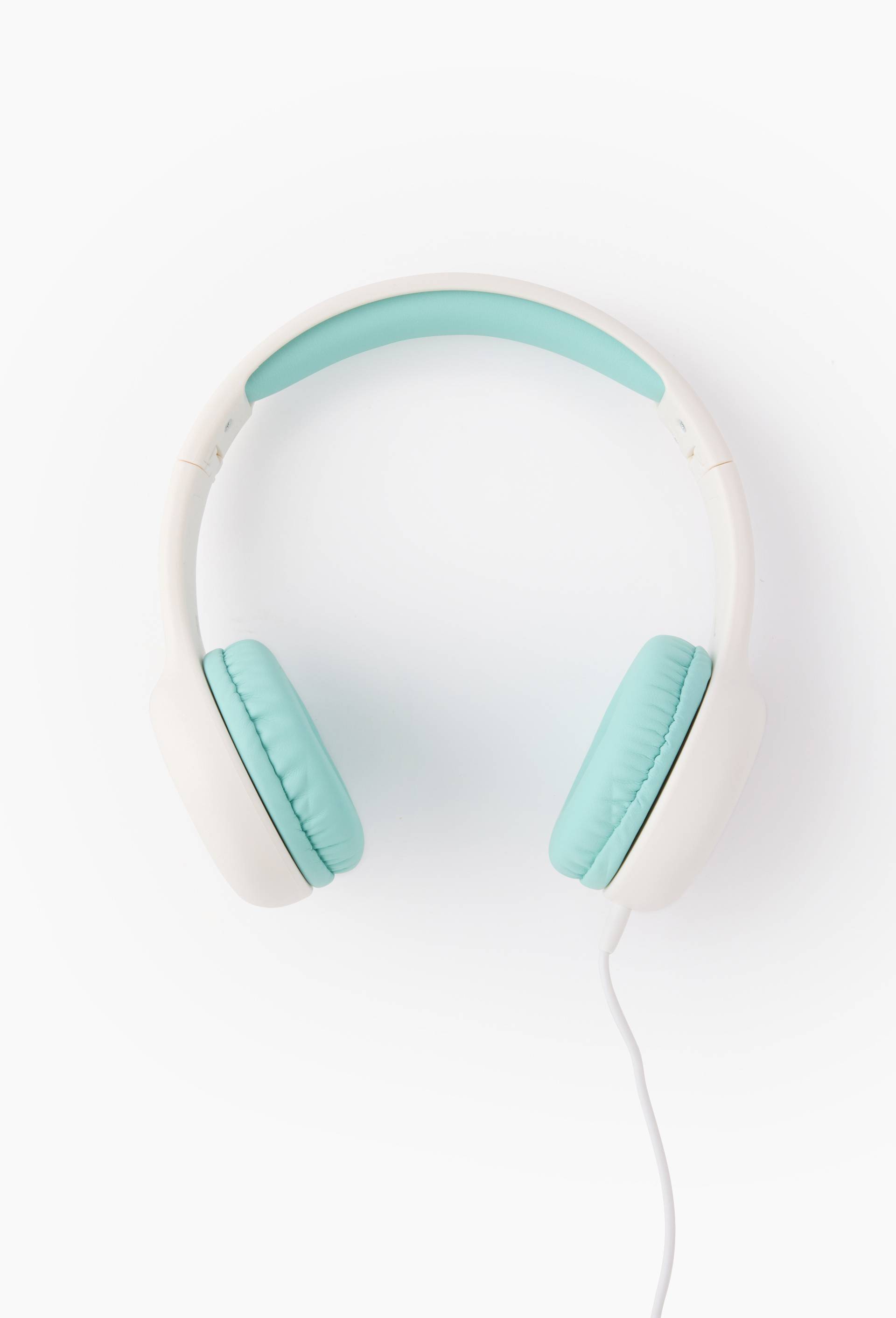 KIDS - Casque st&eacute;r&eacute;o enfant 85 dB - blanc / vert, , large image number 0