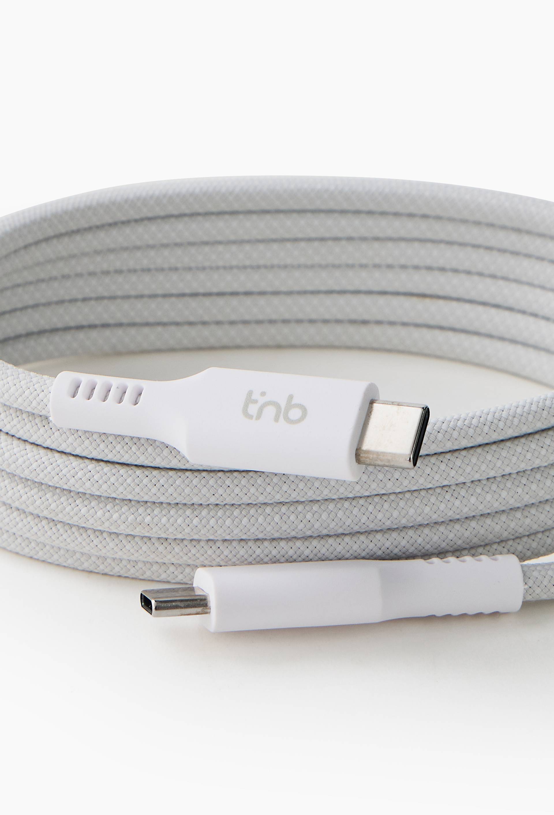 C&acirc;ble USB-C/USB-C 1.5m gaine aimant&eacute;e - blanc, , large image number 1.0