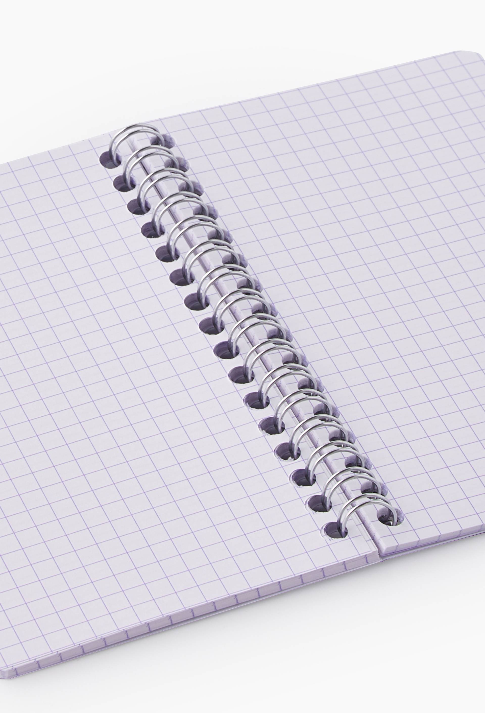 Carnet 9,5x14 cm, petits carreaux, 100 pages, 90gr/m&Acirc;&sup2;, , large image number 1