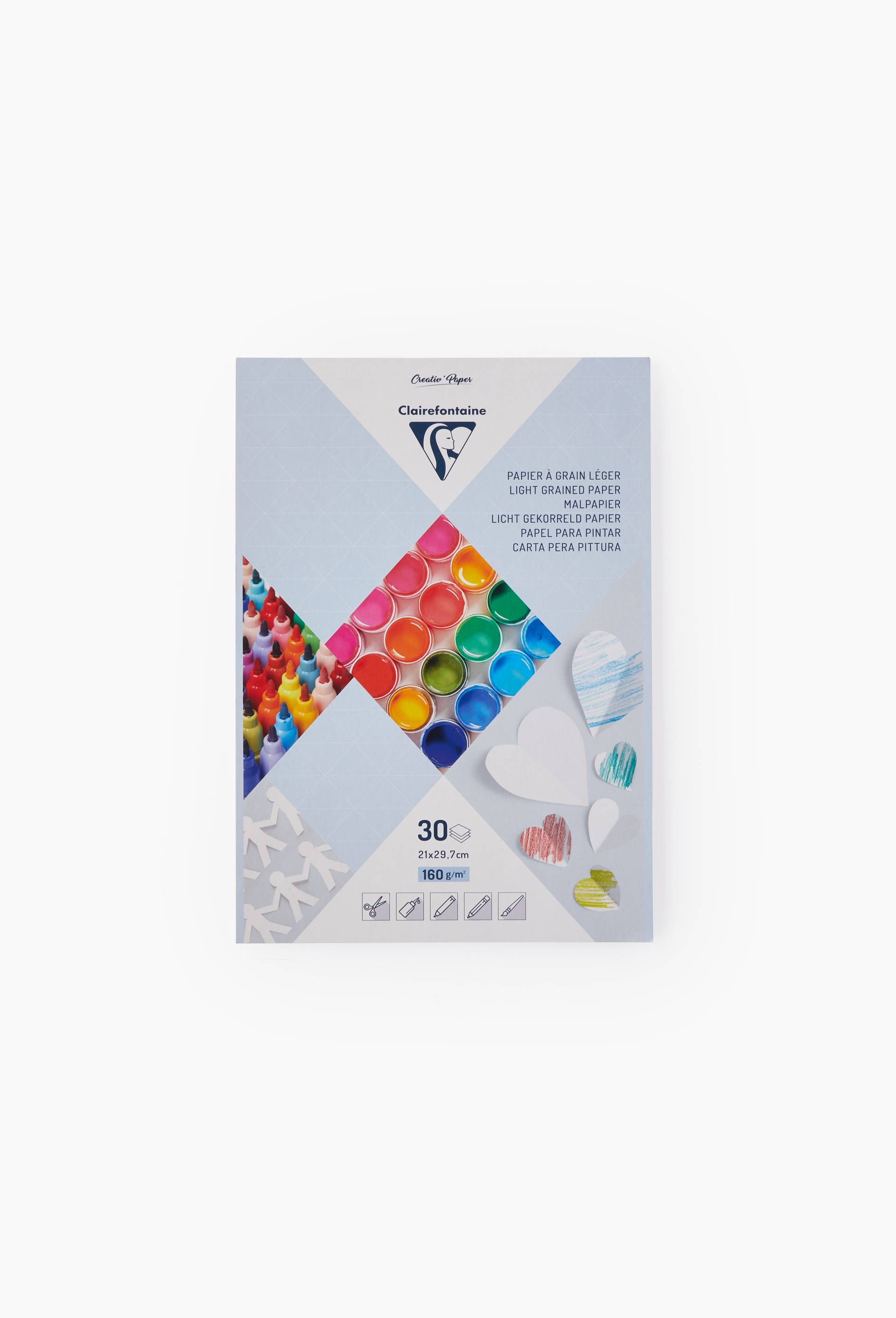 Bloc papier peinture, A4, 30 feuilles, 160gr, , large image number 0