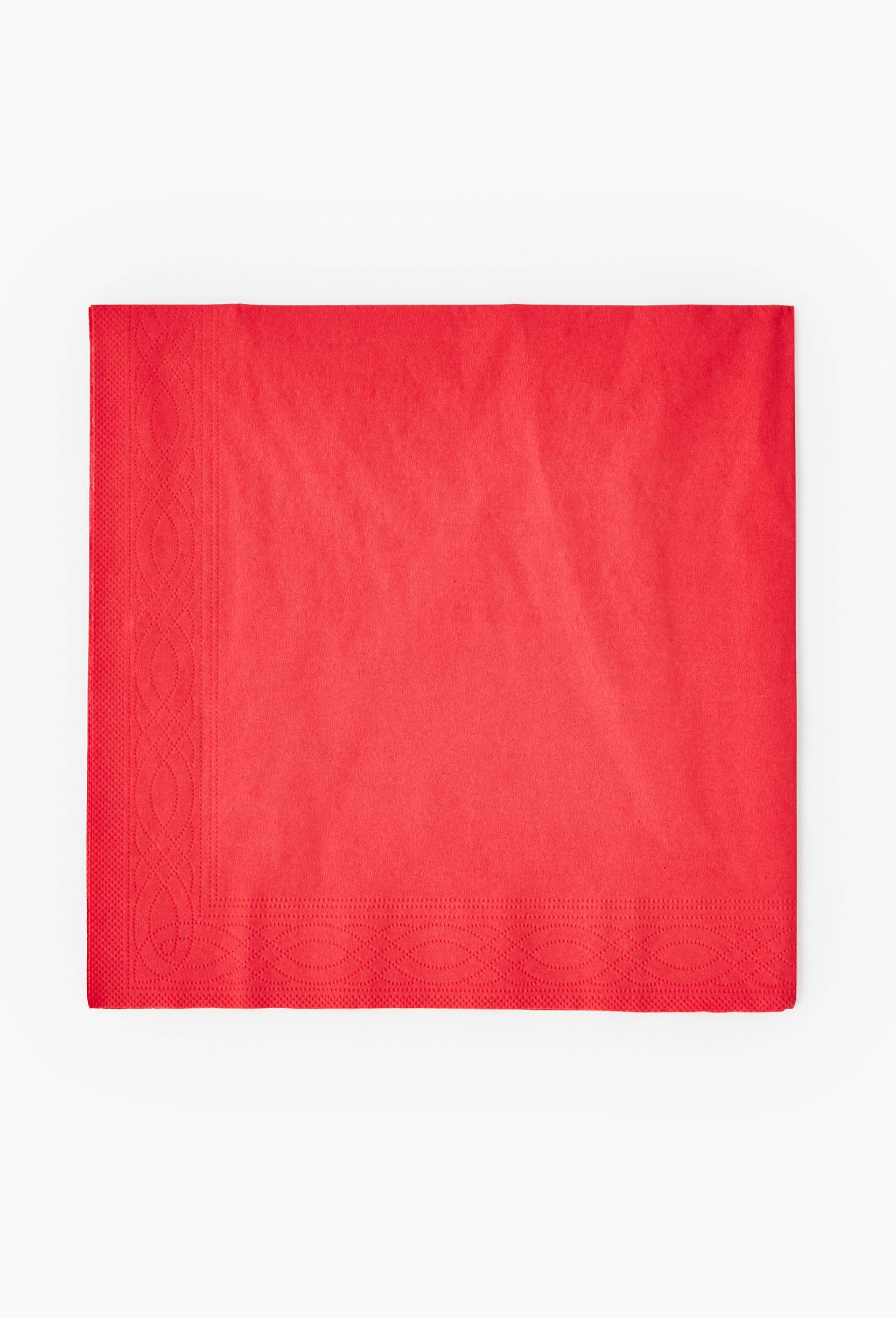 20 serviettes en papier uni 40x40cm, , large image number 0