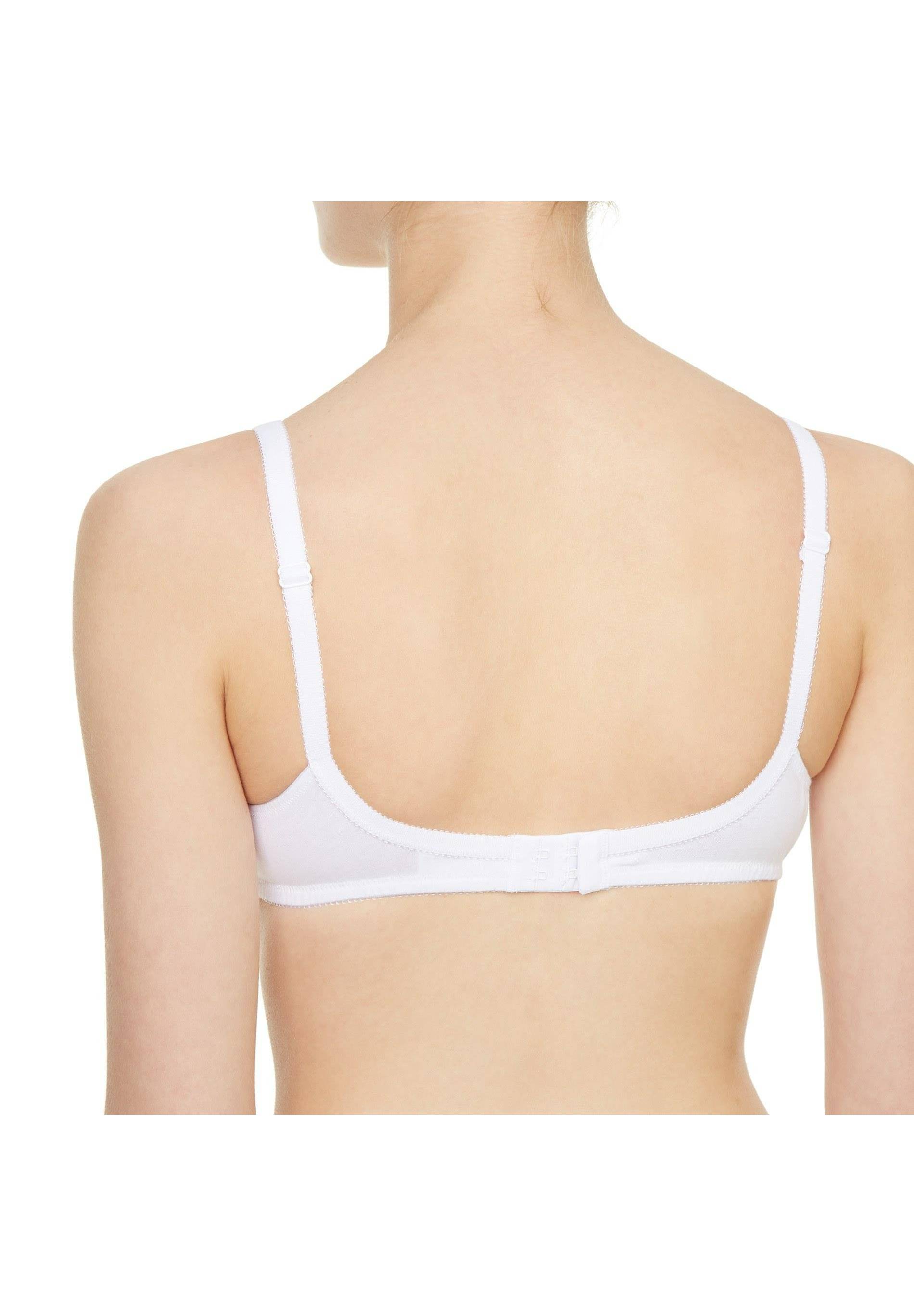 Soutien-gorge sans armatures en coton, Blanc, large image number 5