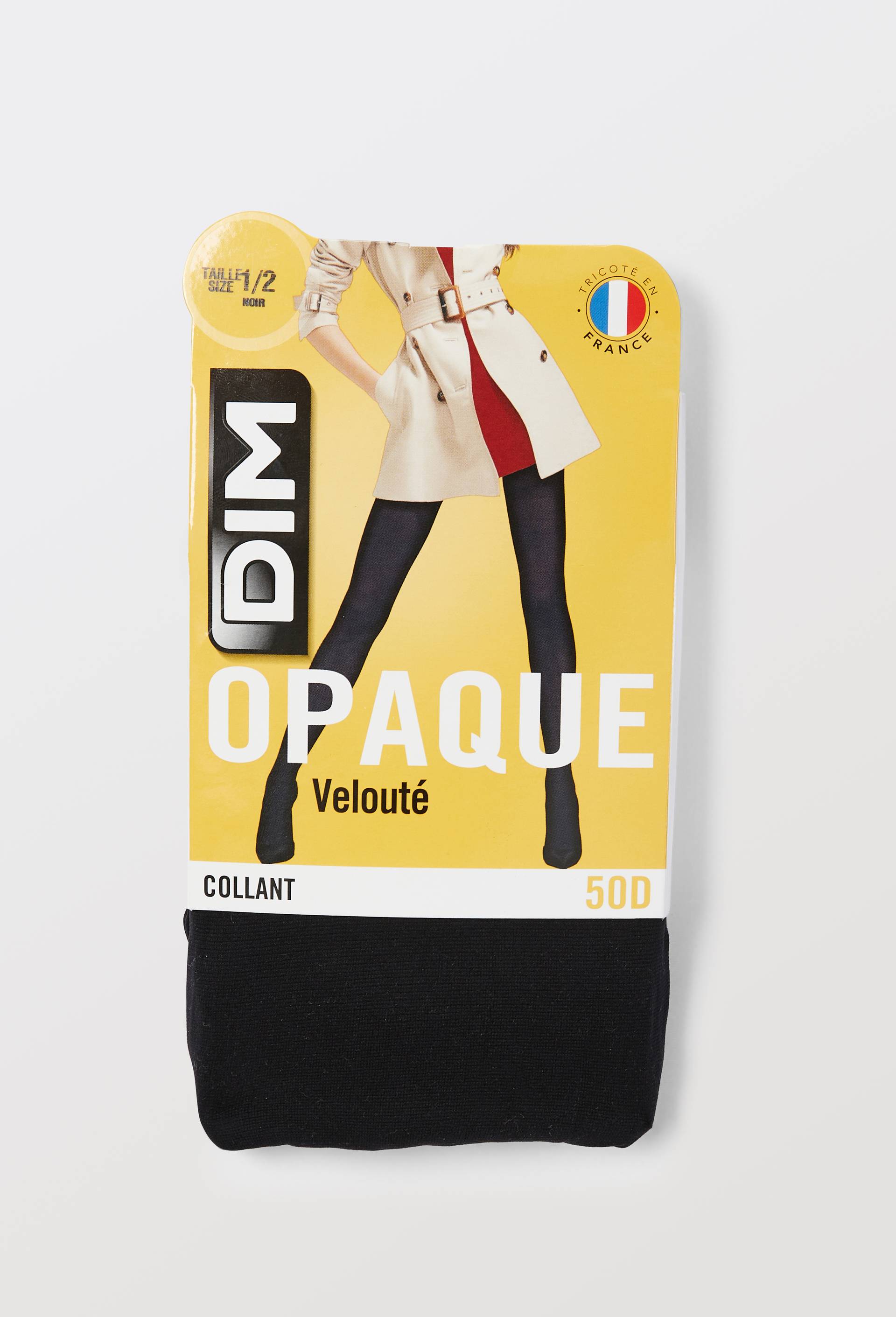 Collant noir opaque DIM, Noir, large image number 1.0