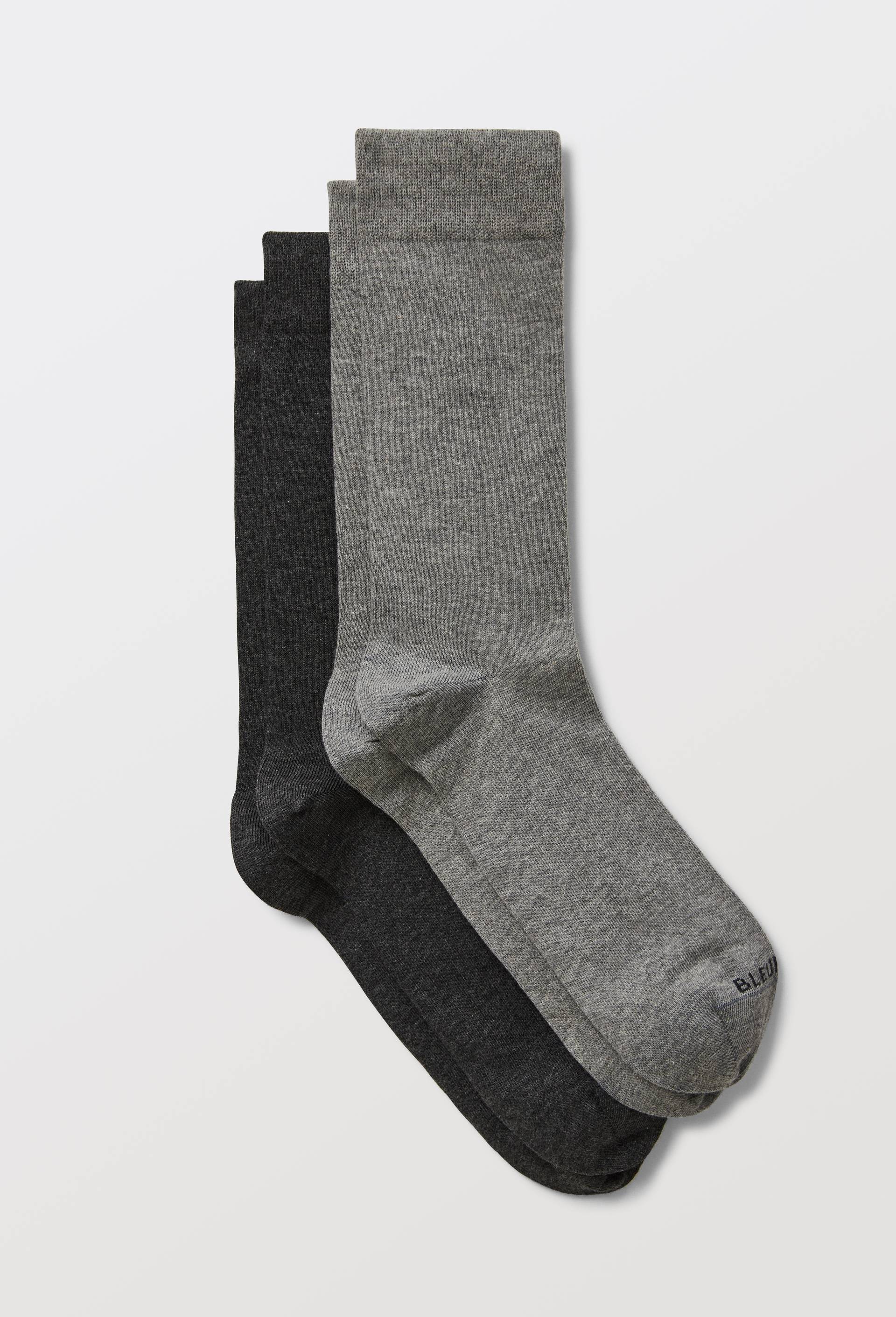 Lot de 2 paires de chaussettes en coton Bleufor&ecirc;t, Gris, large image number 0.0