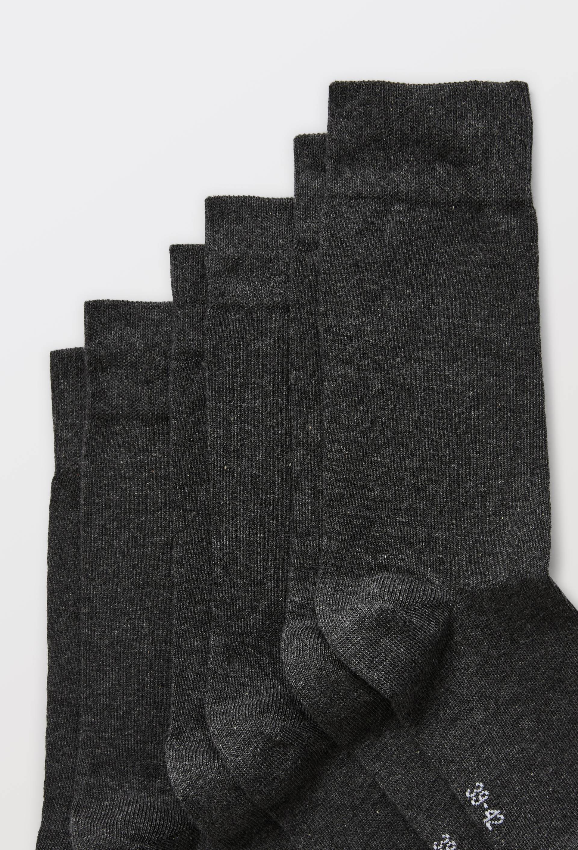 Lot de 3 paires de chaussettes en coton, Gris fonc&eacute;, large image number 1