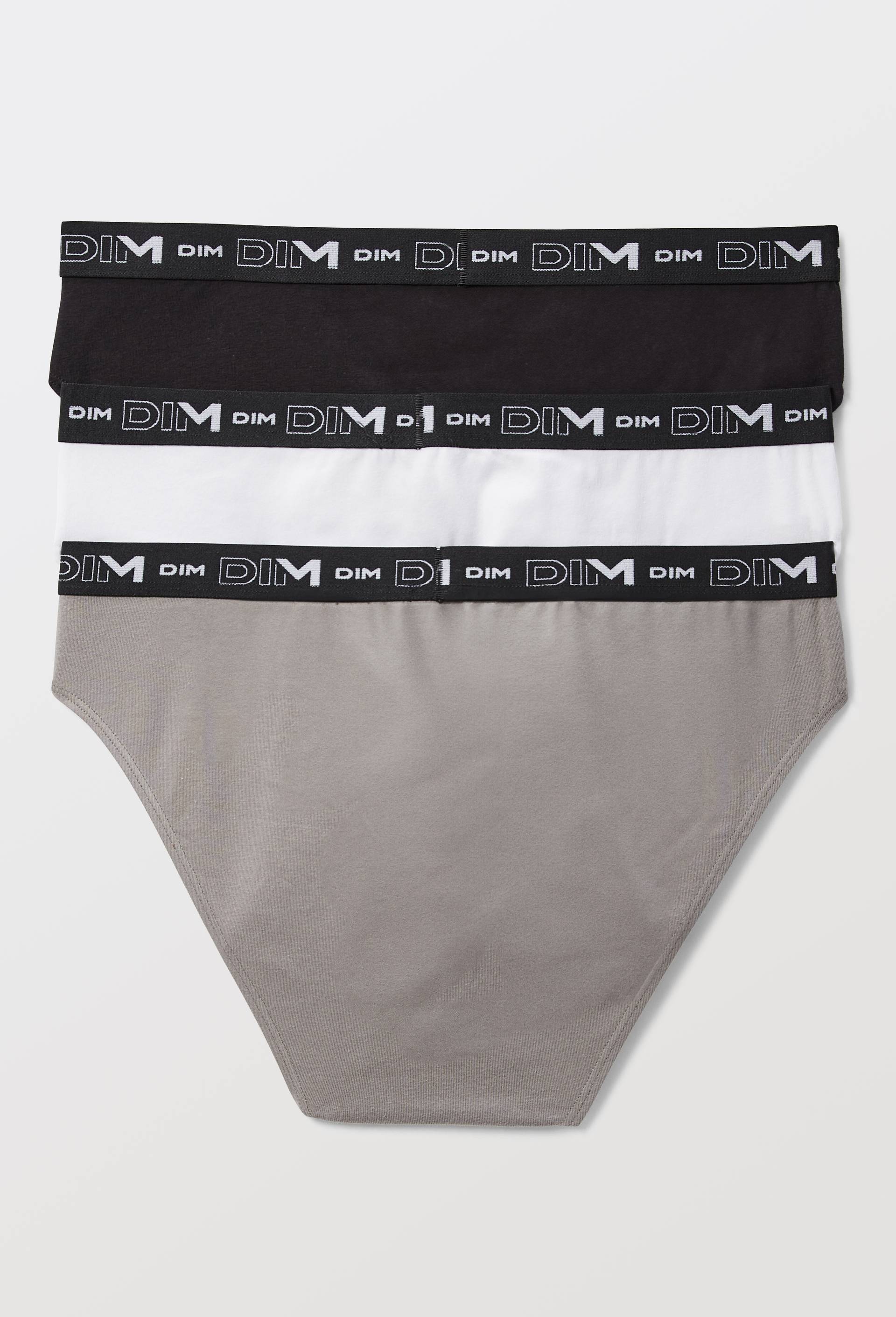 Lot de 3 slips en coton MULTIPACK DIM, Blanc, large image number 1