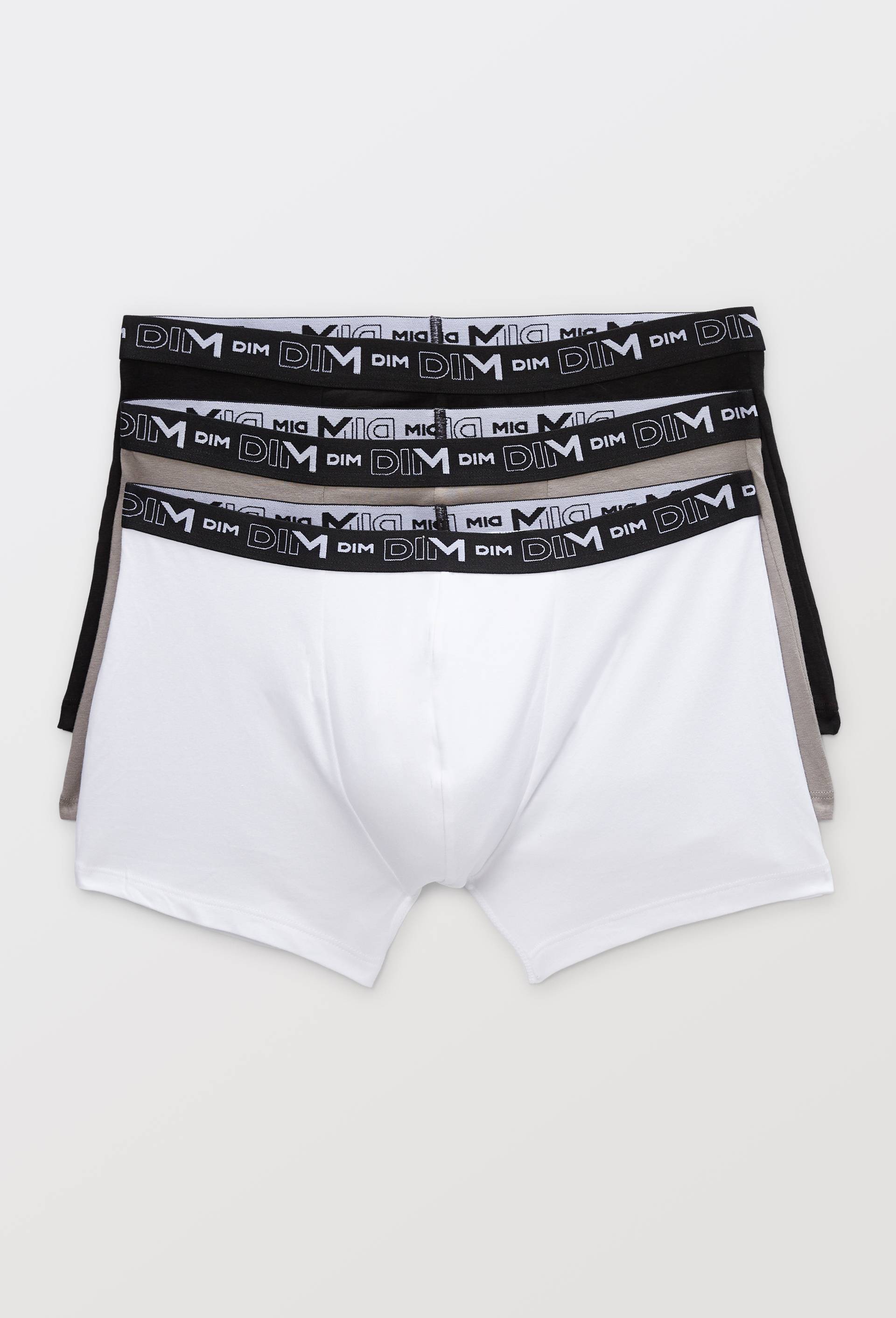 Lot de 3 boxers en coton MULTIPACK DIM, Gris, large image number 0