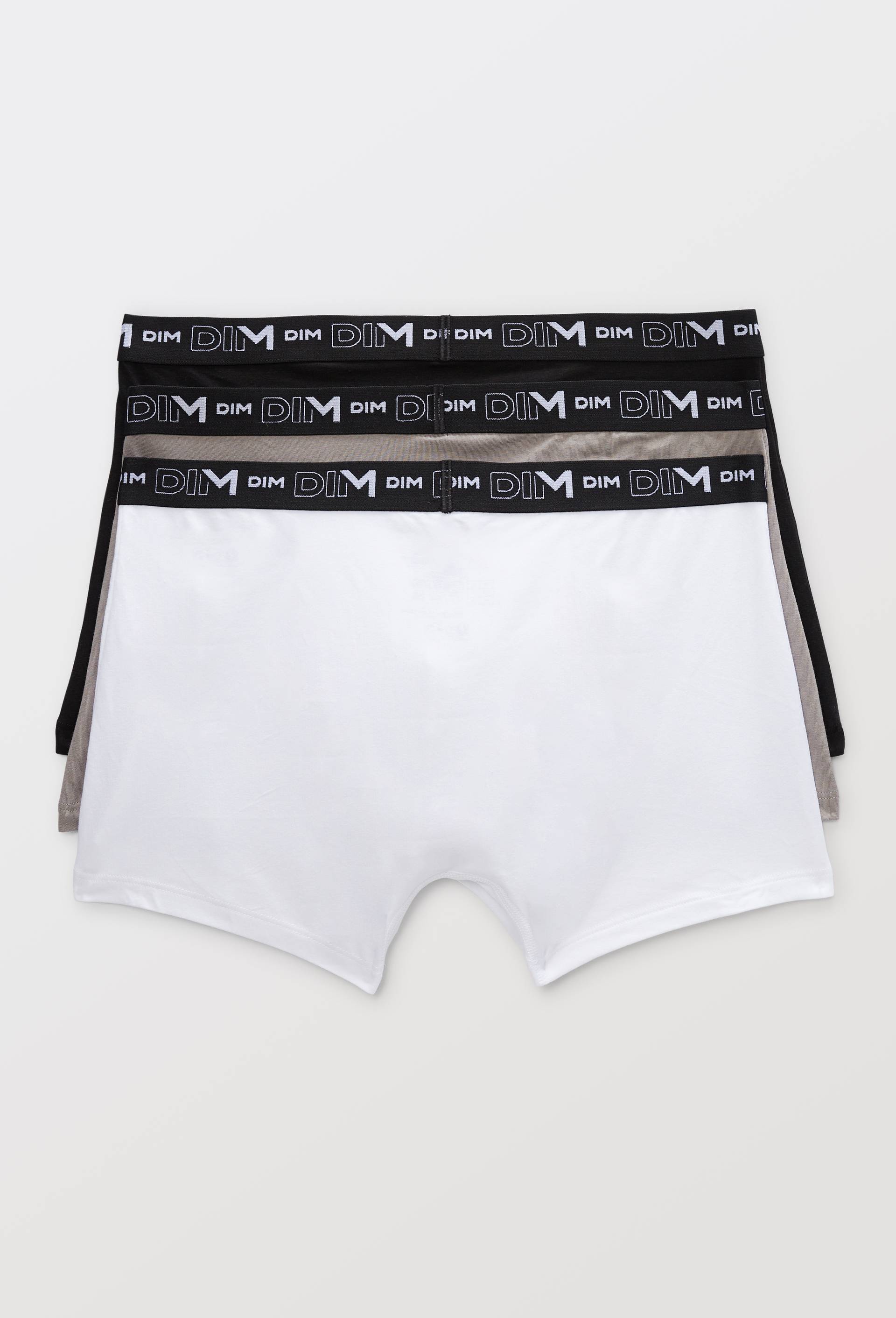 Lot de 3 boxers en coton MULTIPACK DIM, Gris, large image number 1.0