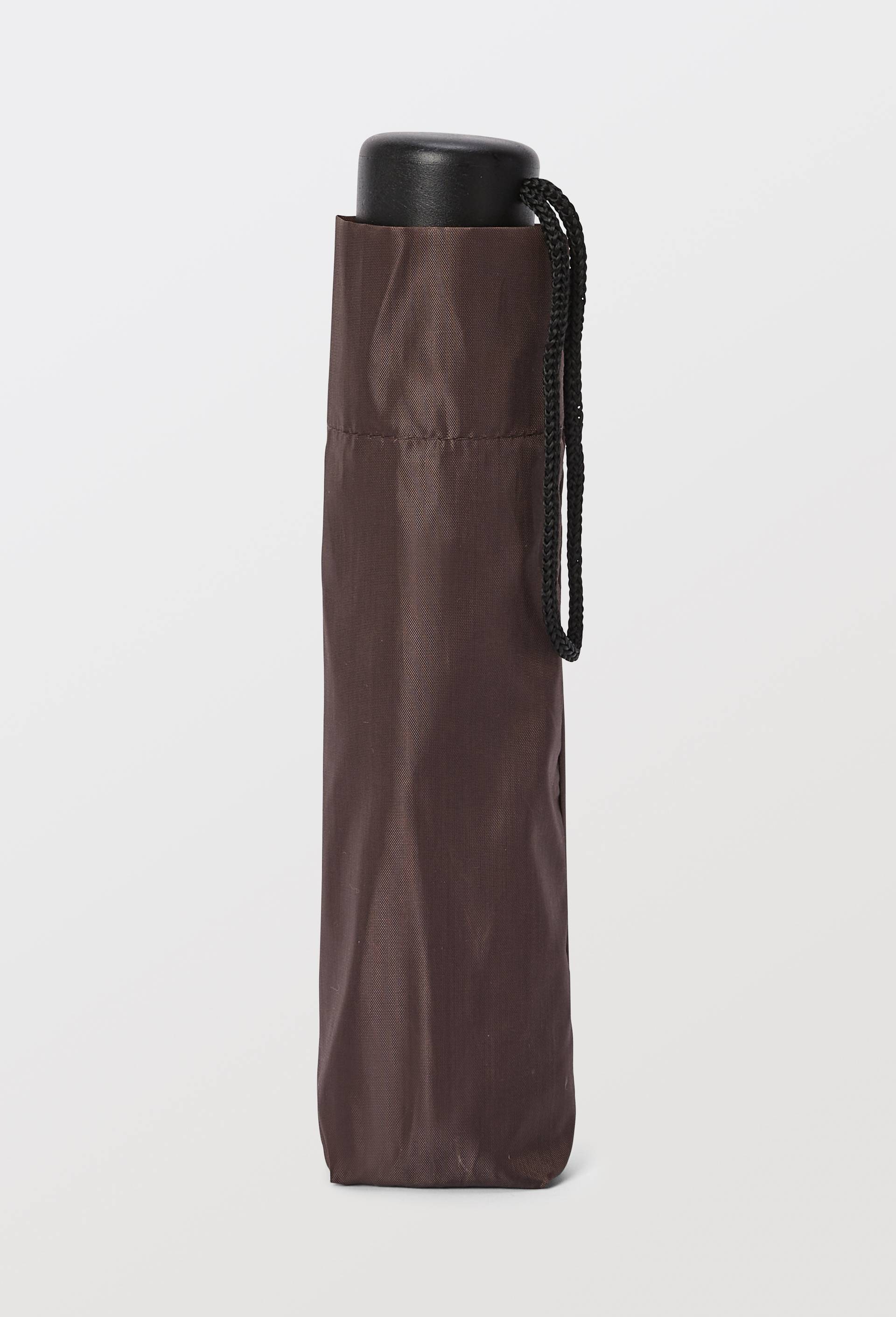 Parapluie  manuel petit format uni, Brun, swatch image
