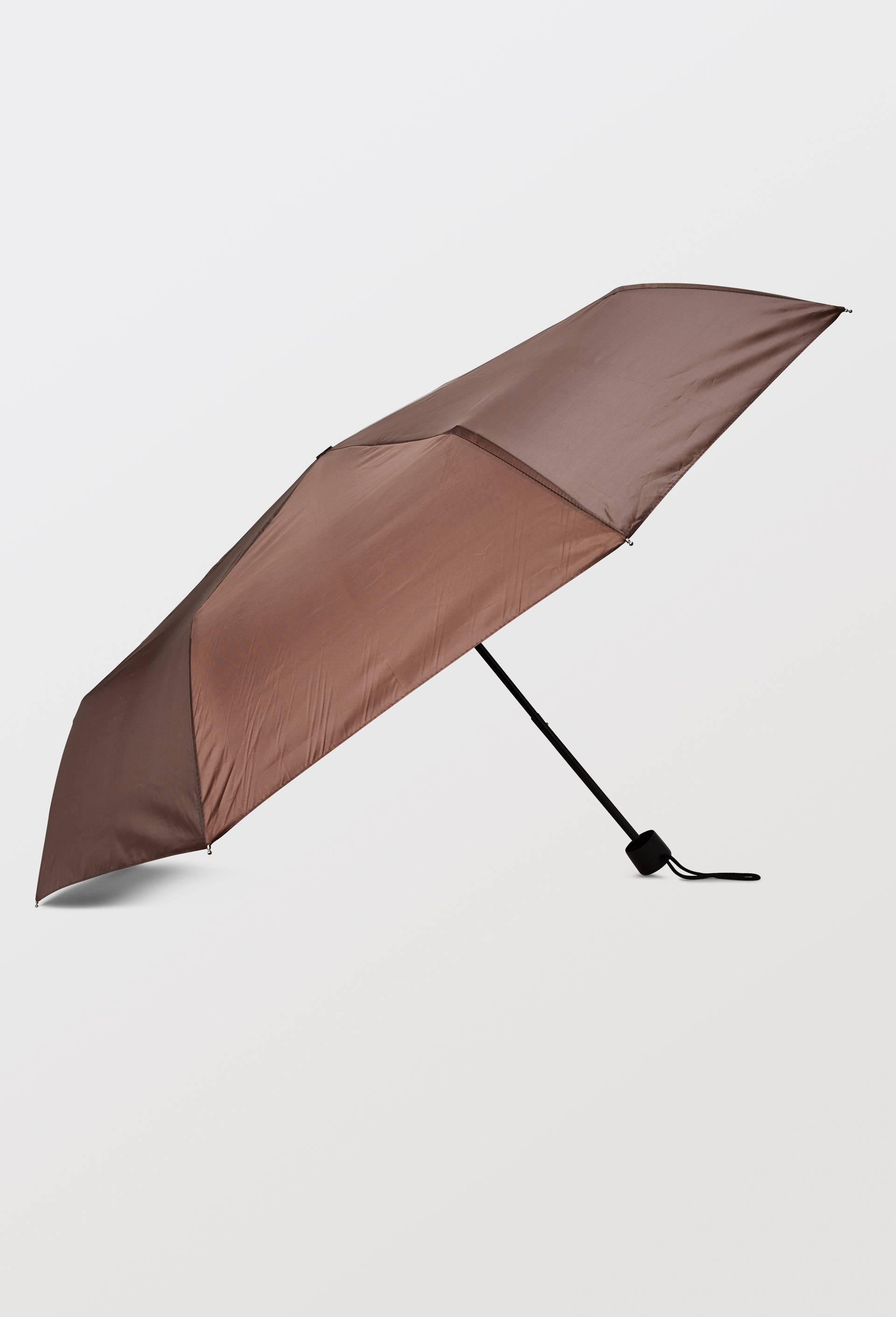 Parapluie  manuel petit format uni, Brun, large image number 1