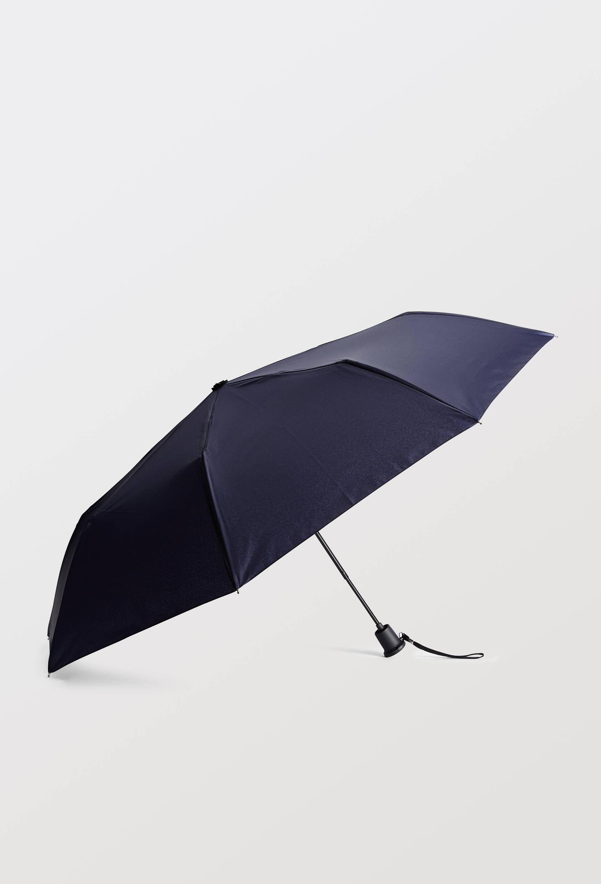 Parapluie automatique petit format uni, Bleu fonc&eacute;, large image number 1.0