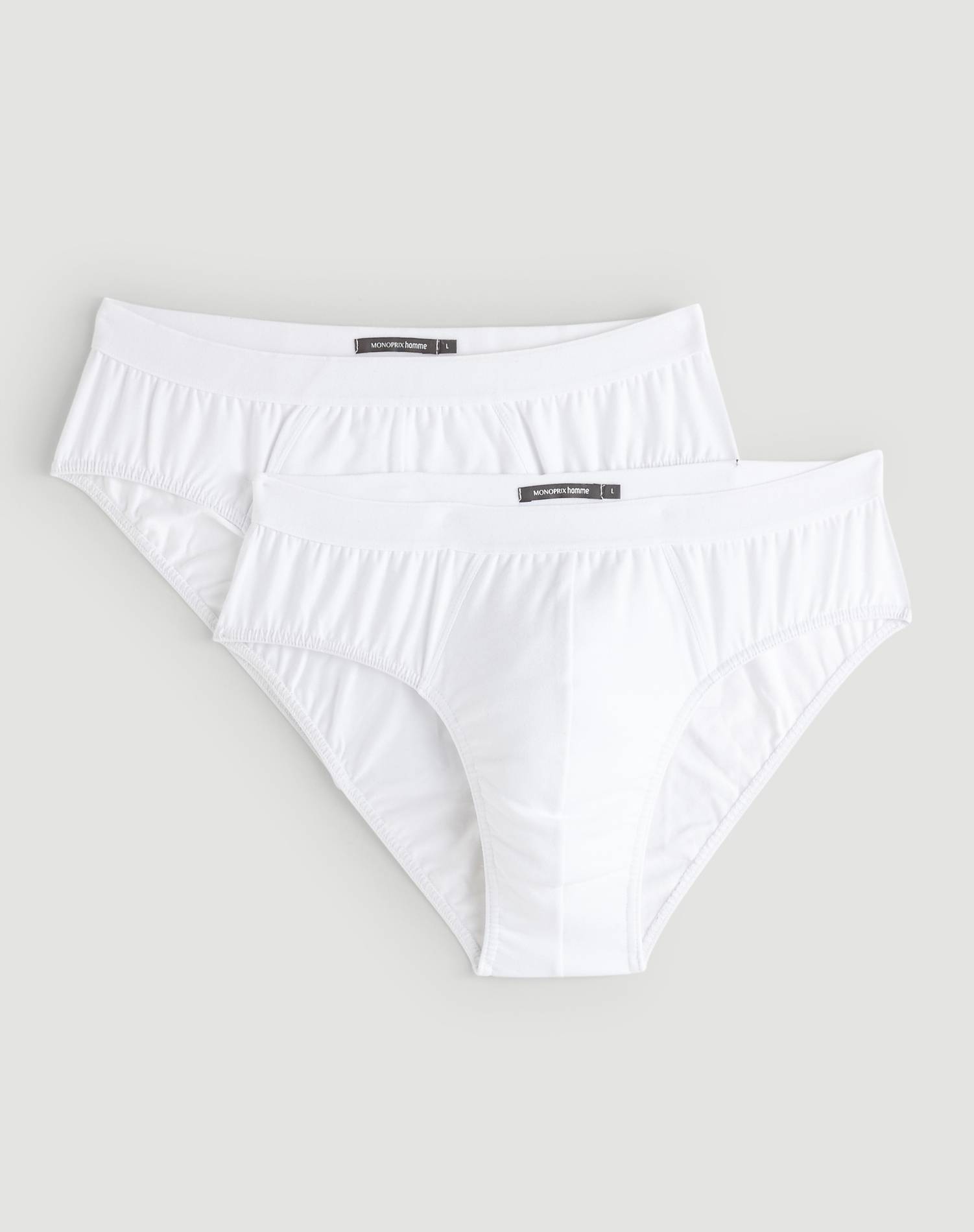 Lot de 2 slips, Blanc, large image number 0