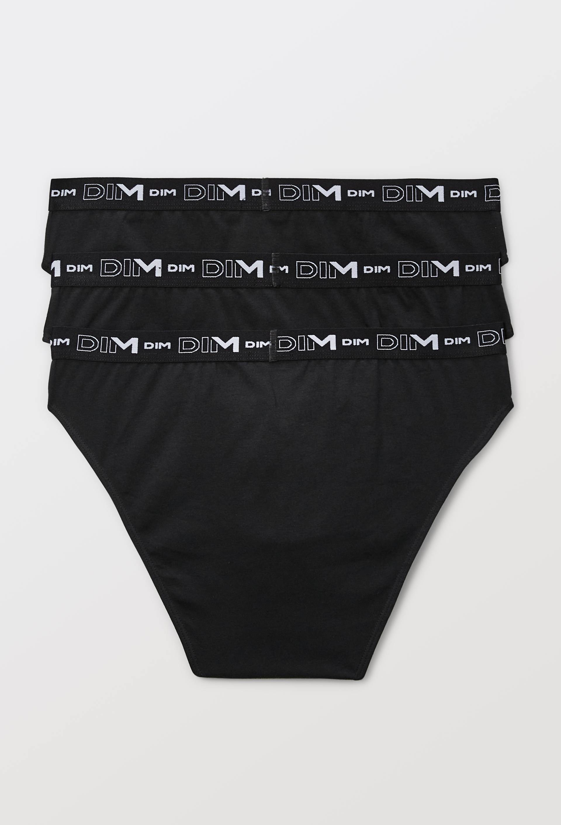 Lot de 3 slips en coton MULTIPACK DIM, Noir, large image number 1.0