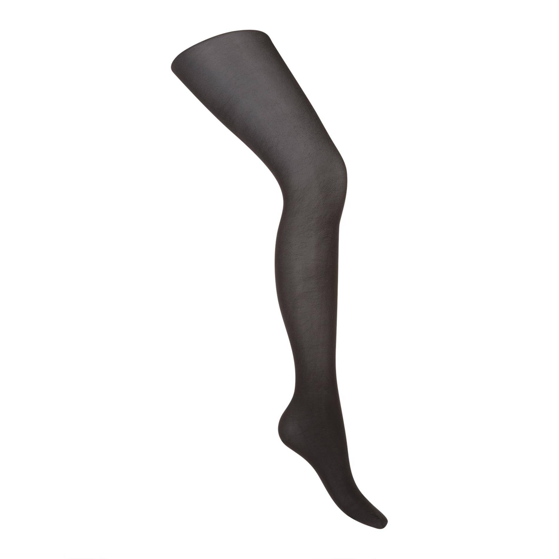 Collant sculptant jambes fusel&eacute;es opaque effet satin&eacute; Diam's DIM, Noir, large image number 1