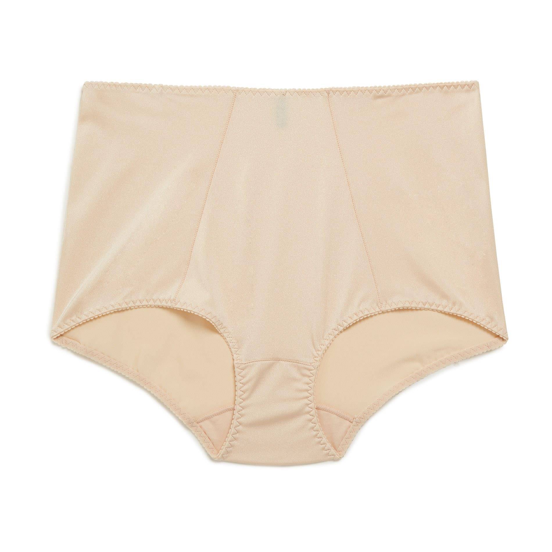 Culotte taille haute ventre plat effet satin&eacute;, Rose clair, large image number 0