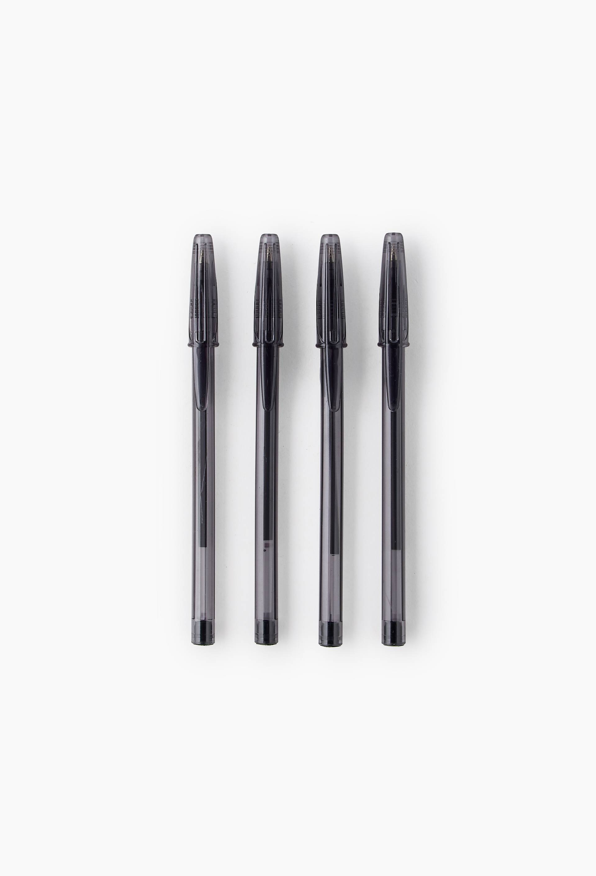 4 stylos bille noirs, , large image number 0