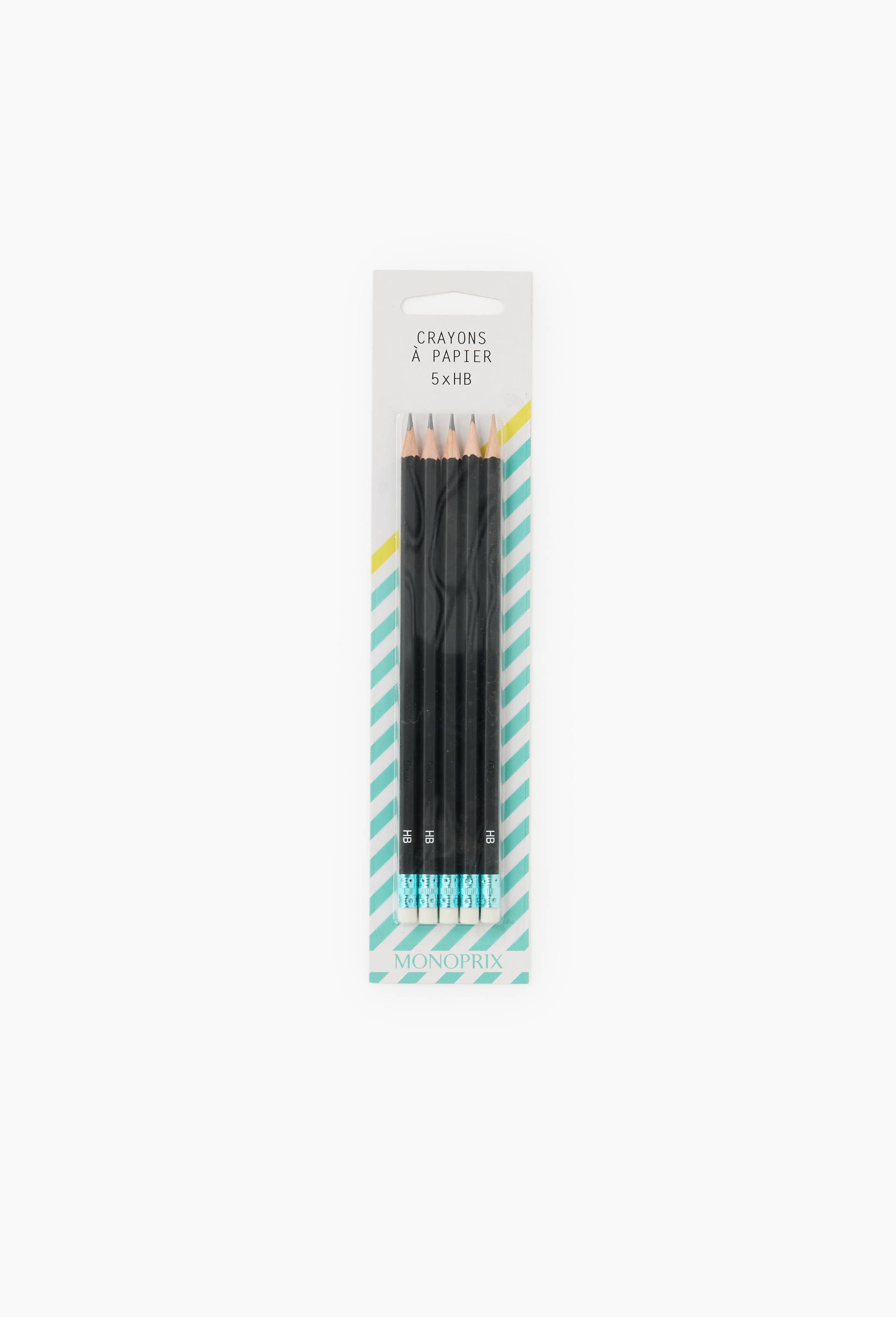 5CRAYONS HB GOMME PLAST MPX 15, , large image number 0