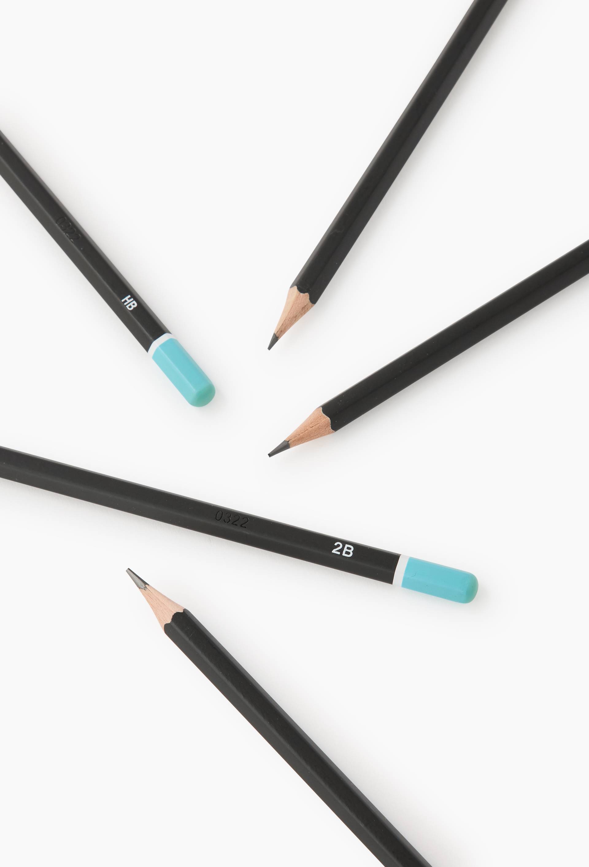 5 CRAYONS 2B 1HB 2H MPX 2015, , large image number 1