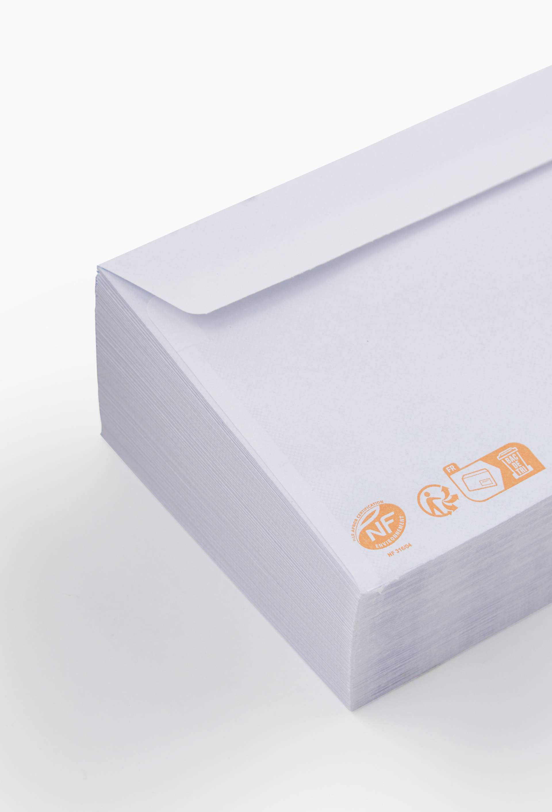 100 enveloppes 11x22cm, bord autocollant, , large image number 1