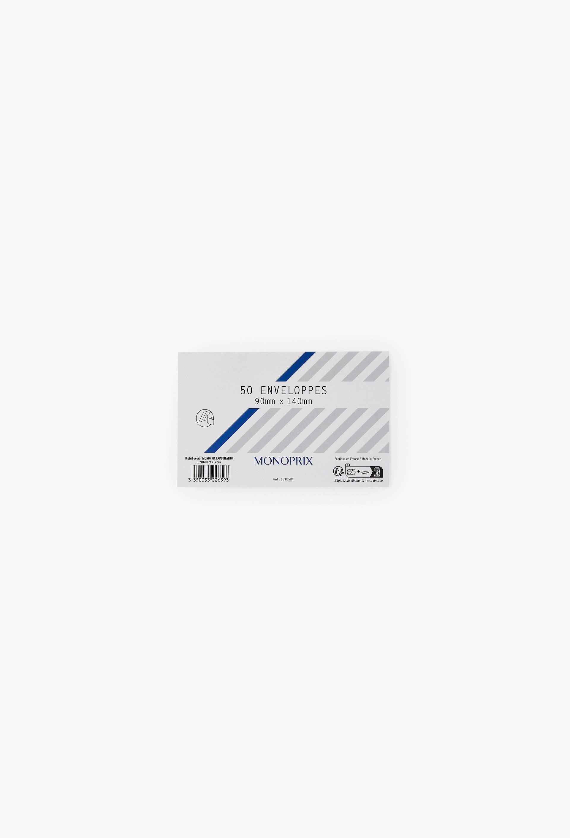 50 enveloppes pour carte de visite, 9x14cm, bord autocollant, , large image number 0