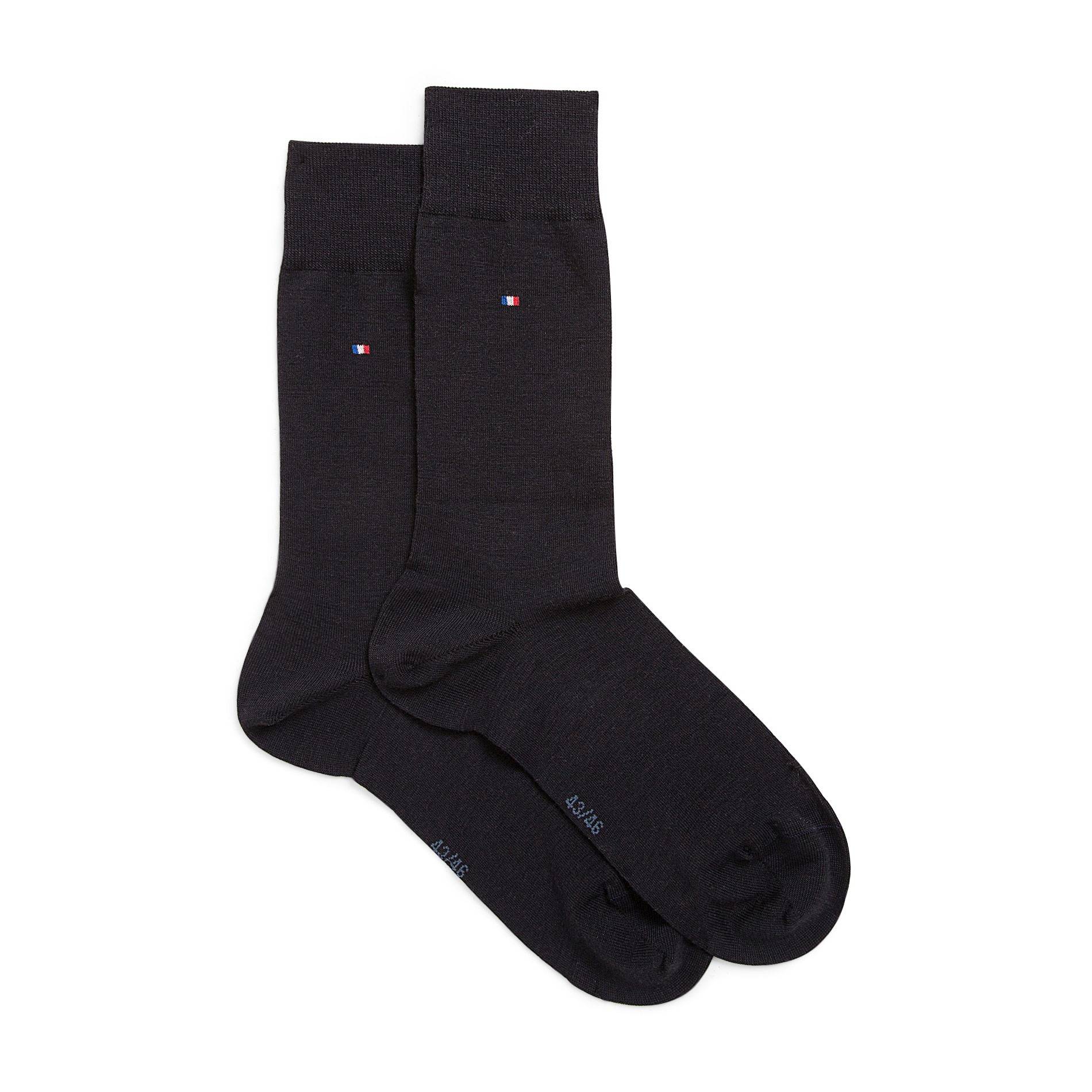 Chaussette en laine, Marine, large image number 1