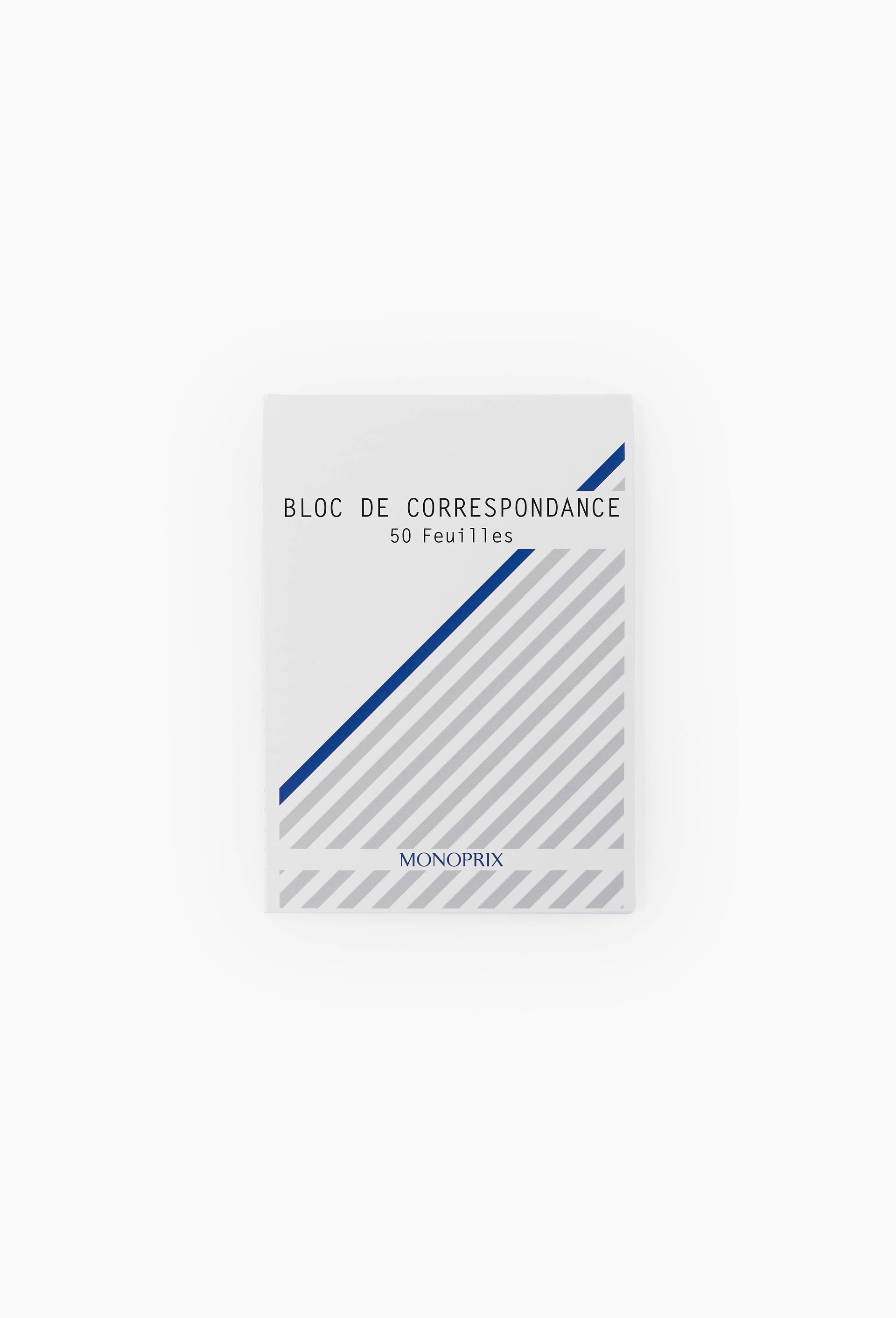 Bloc de correspondance, 14,8x21cm, uni, 50 feuilles, , large image number 0