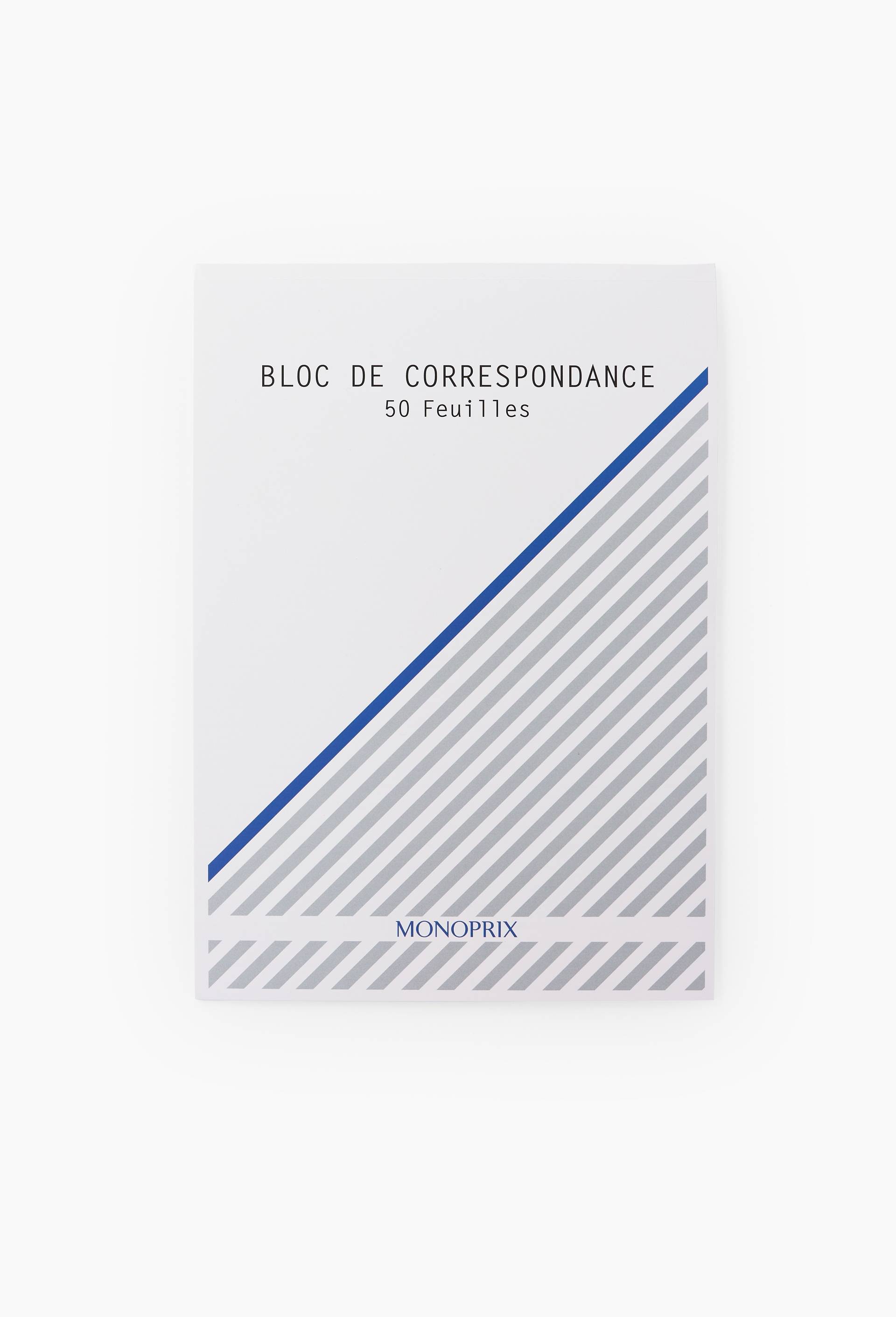 Bloc de correspondance, 21x29,7cm, uni, 50 feuilles, , large image number 0