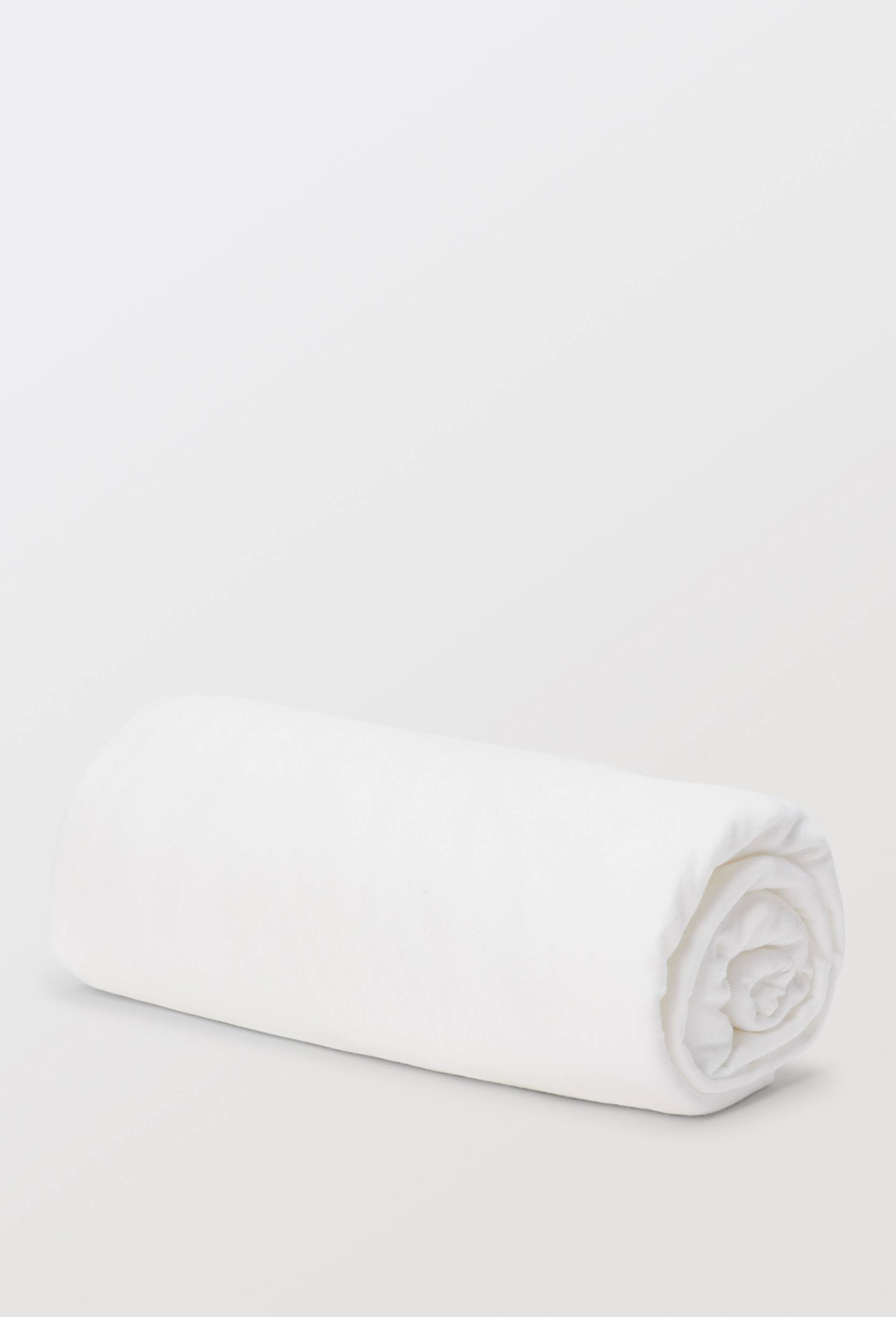 Drap housse 60x120cm contenant du coton BIO, certifi&eacute; OEKO-TEX, Blanc, large image number 1