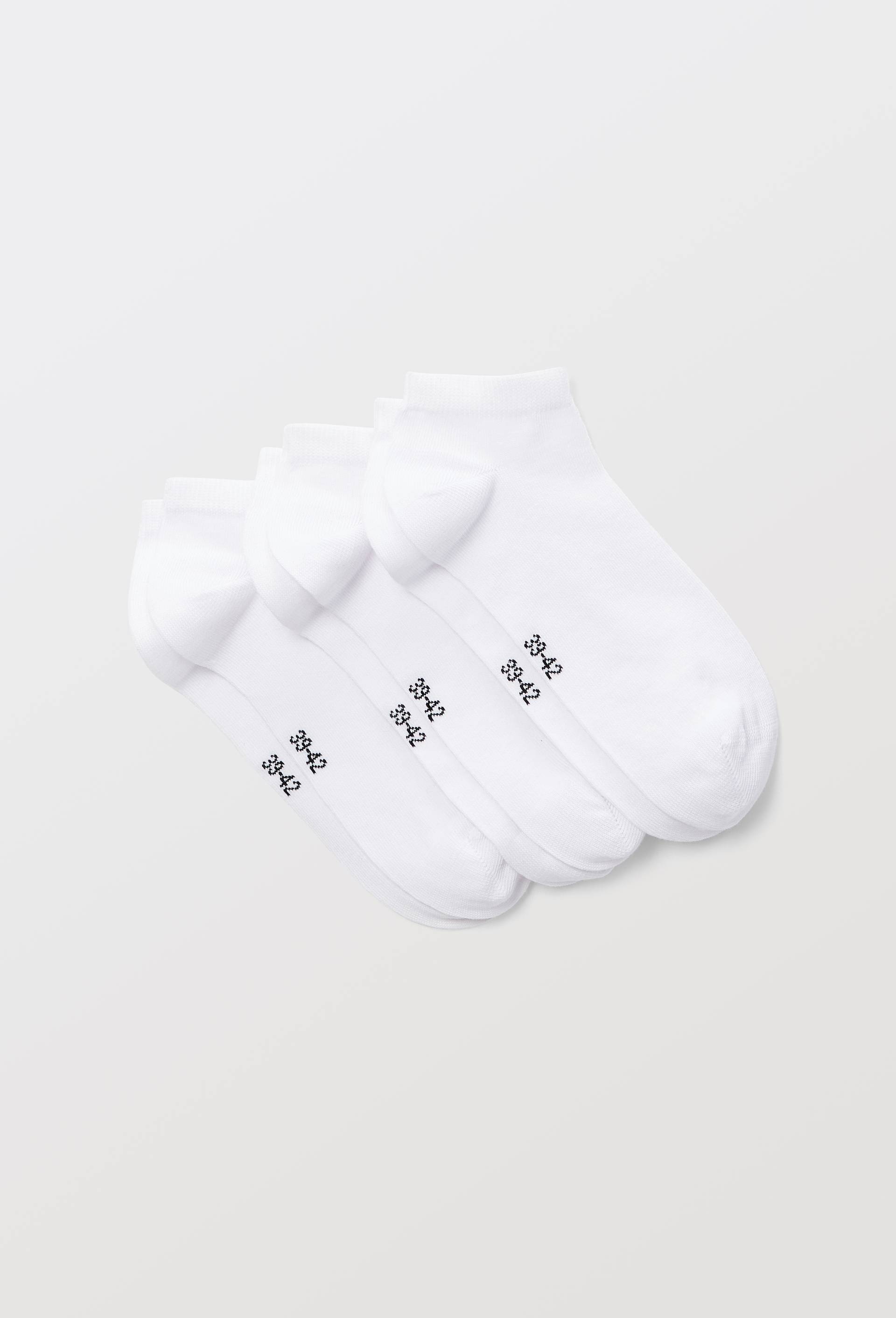 Lot de 3 paires de socquettes en coton de SPORT, certifi&eacute; OEKO-TEX, Blanc, swatch image
