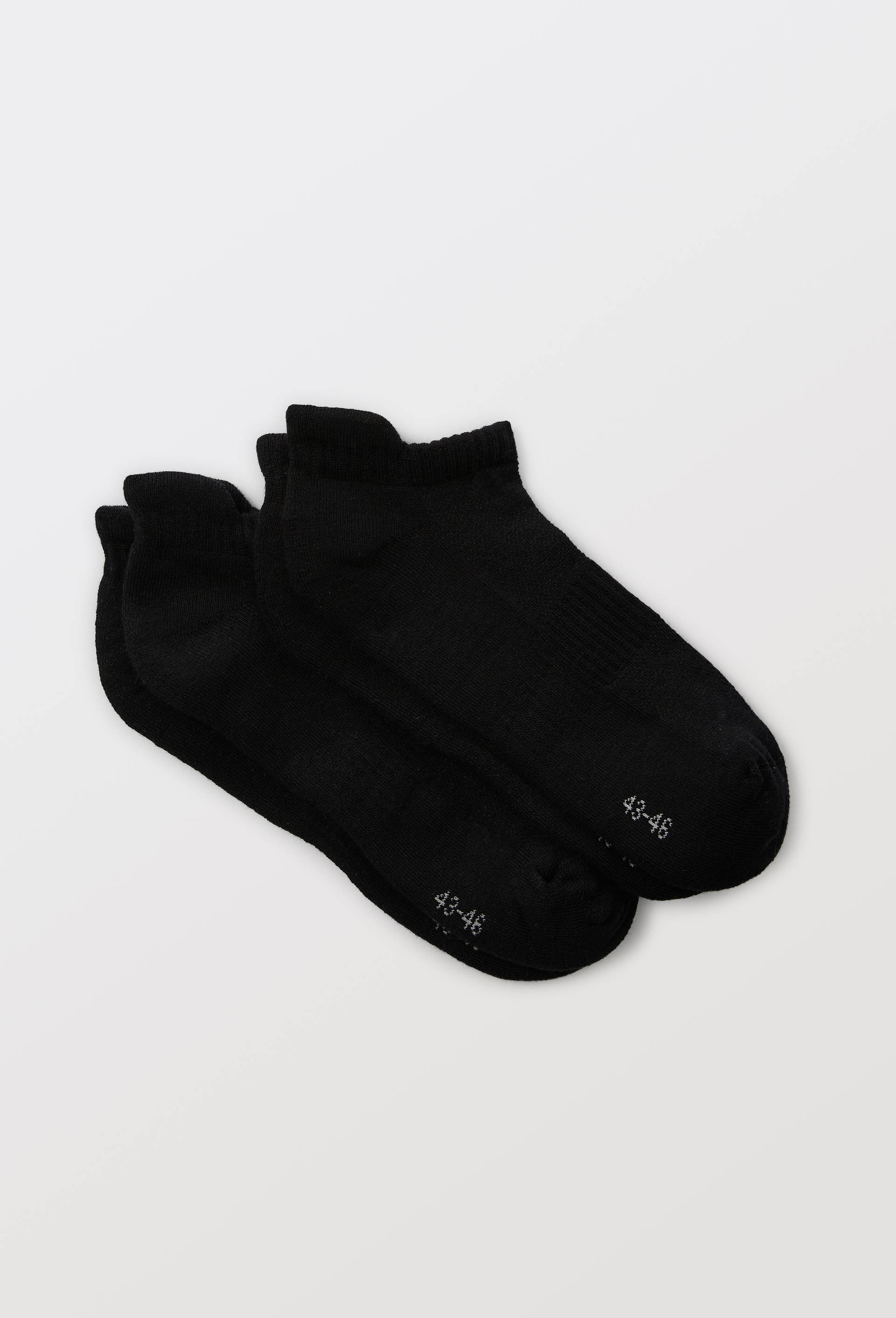 Lot de 2 paires de socquettes en coton de SPORT, certifi&eacute; OEKO-TEX, Noir, large image number 0