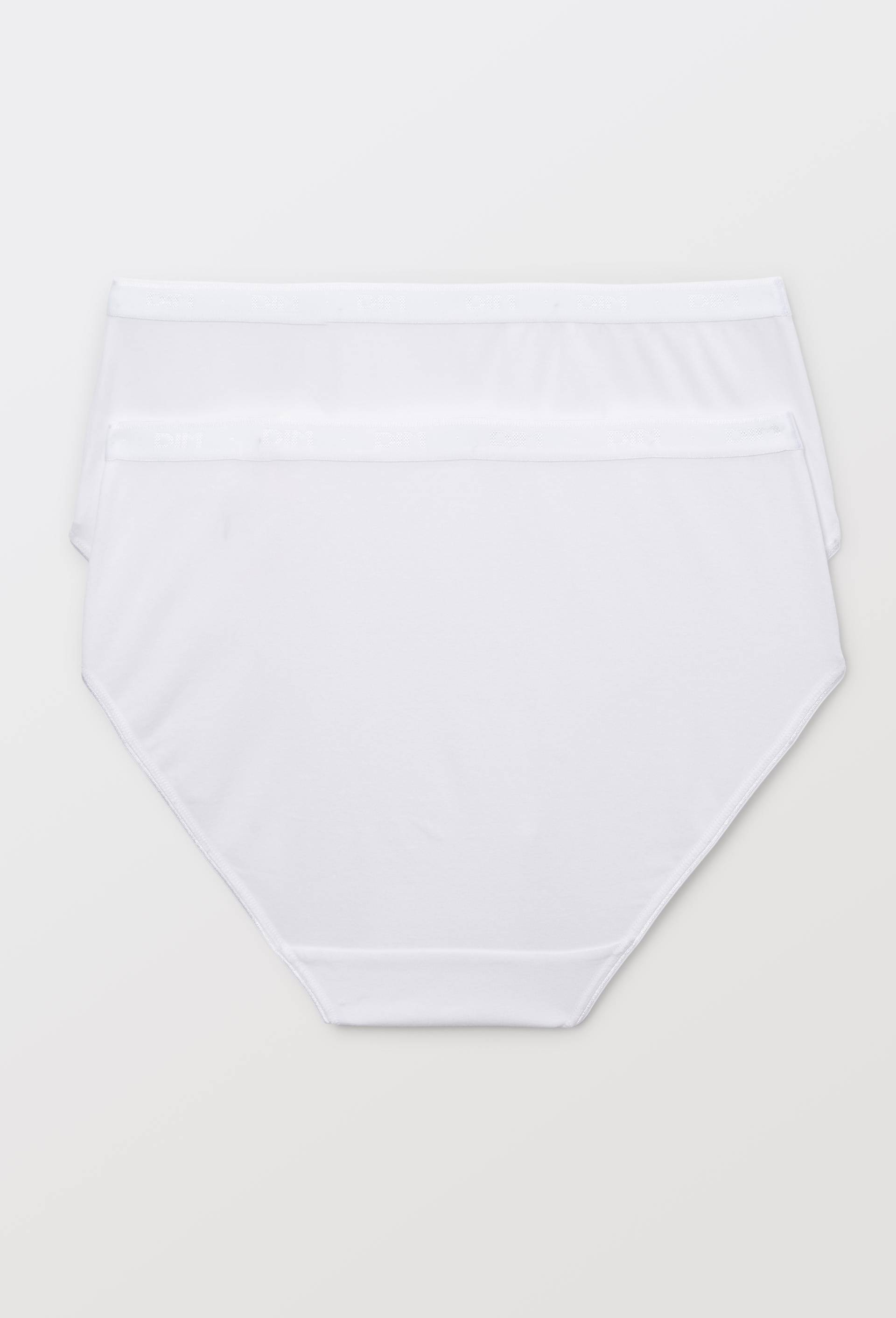 Lot de 2 culottes maxi en coton BIO STRETCH DIM, Blanc, large image number 1