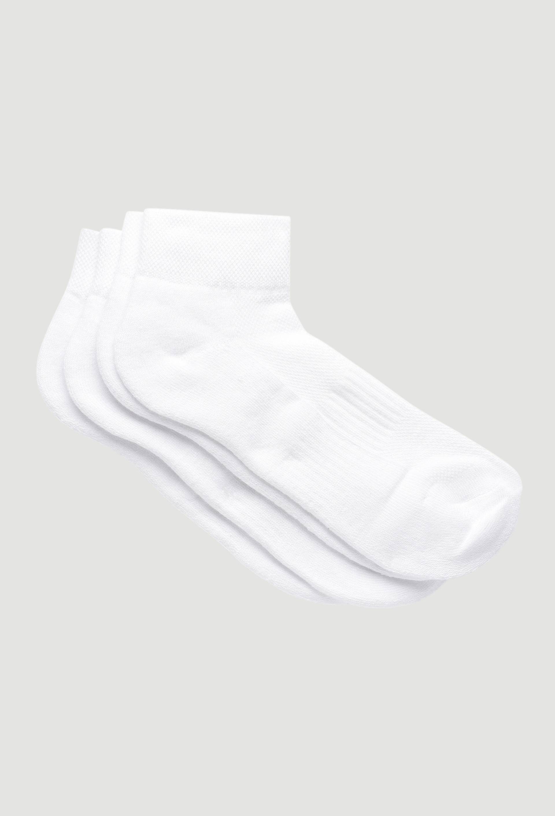 Lot de 2 paires de socquettes en coton de SPORT, certifi&eacute; OEKO-TEX, Blanc, swatch image