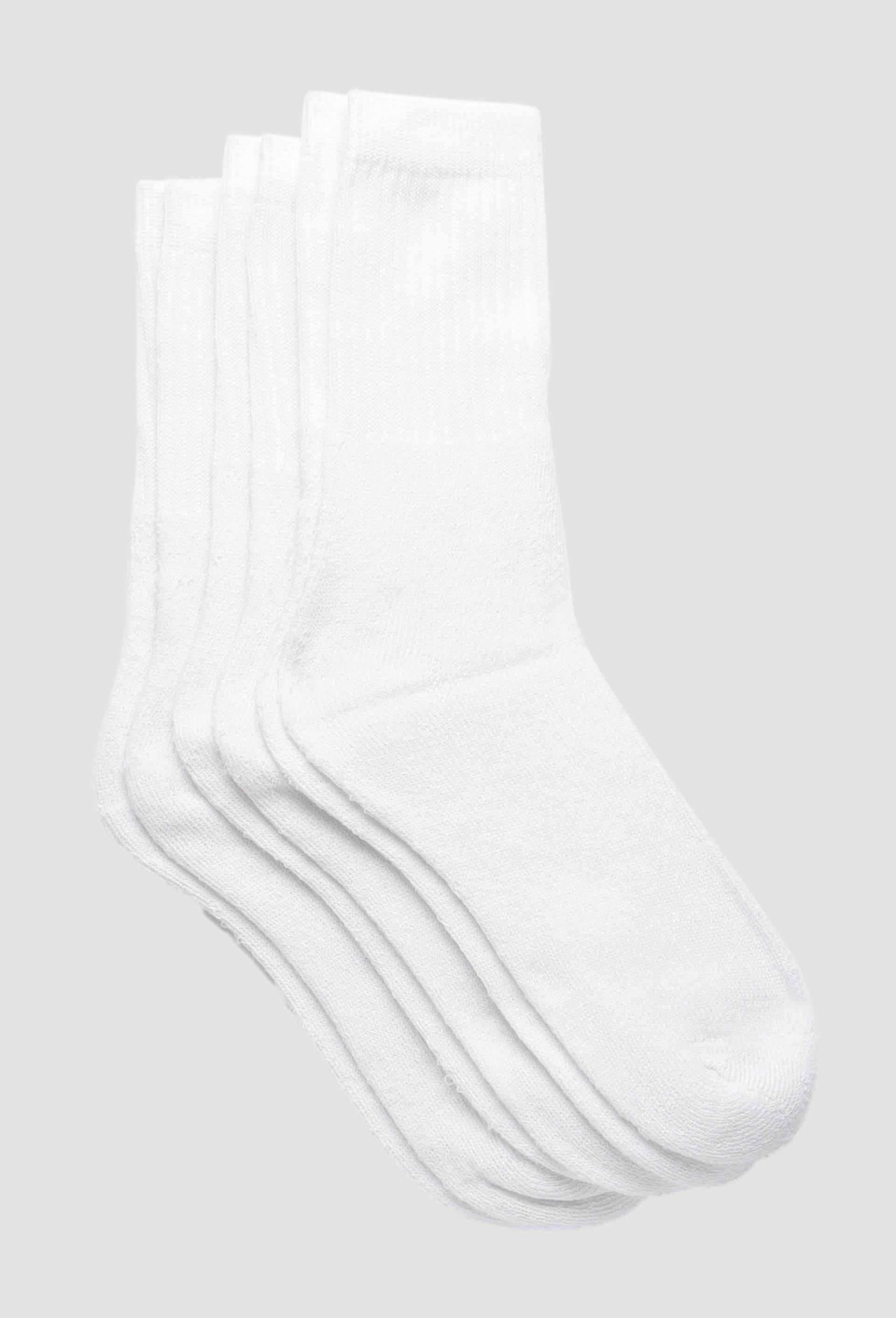 Lot de 3 paires de chaussettes en coton de SPORT, certifié OEKO-TEX, Blanc, swatch image