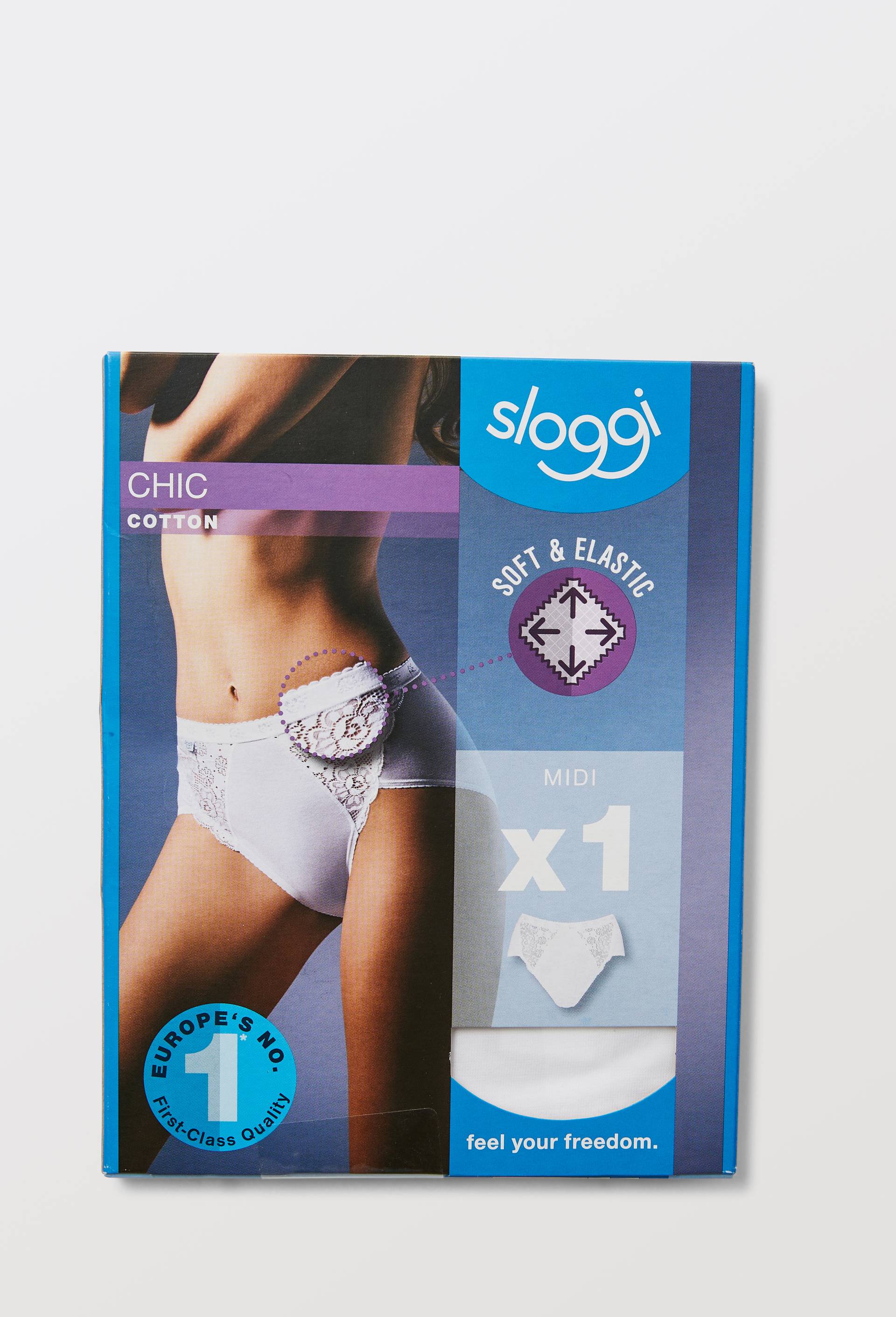 Culotte midi en dentelle Sloggi, Blanc, large image number 2.0