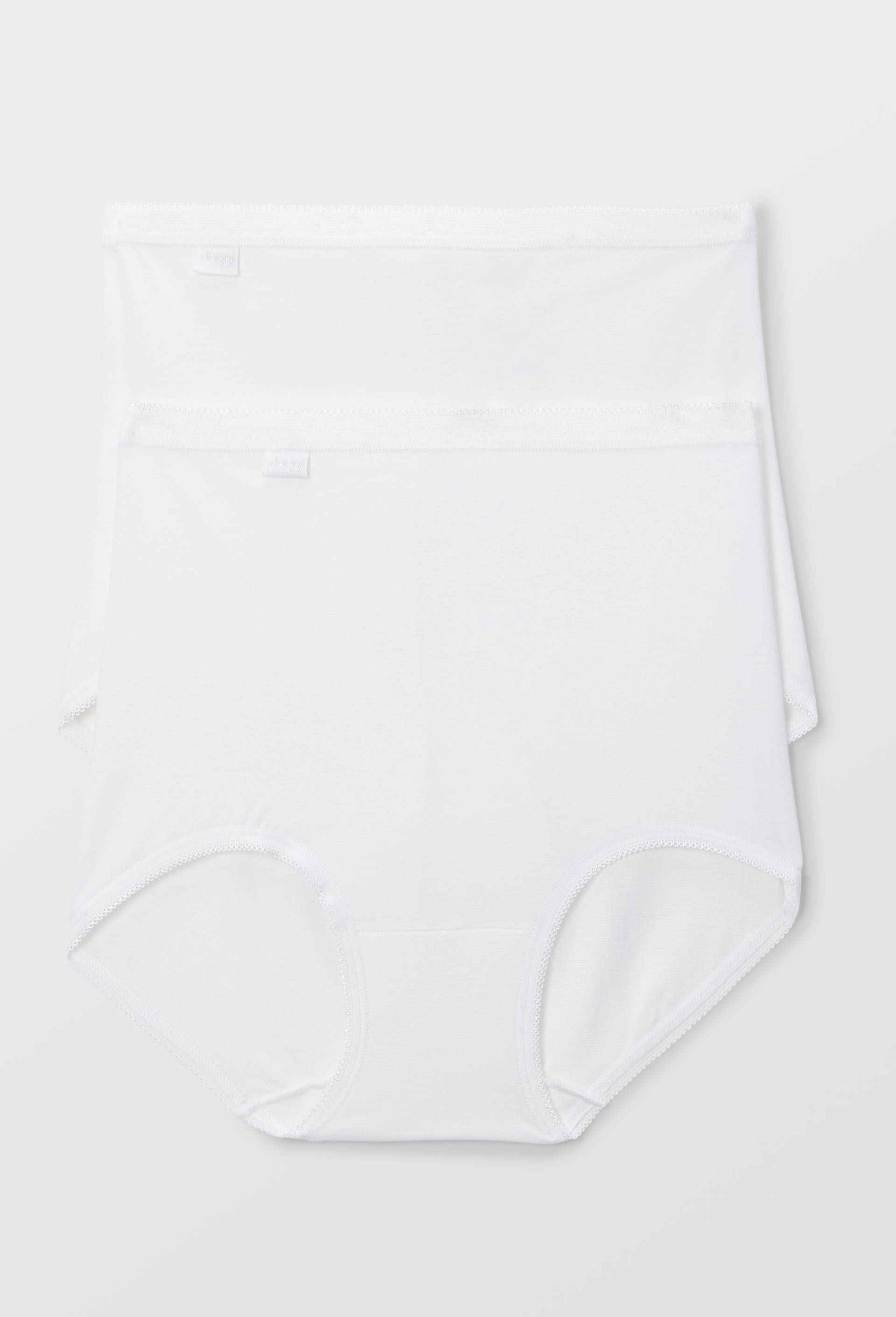 Lot de 2 culottes maxi en coton Sloggi, Blanc, large image number 0.0