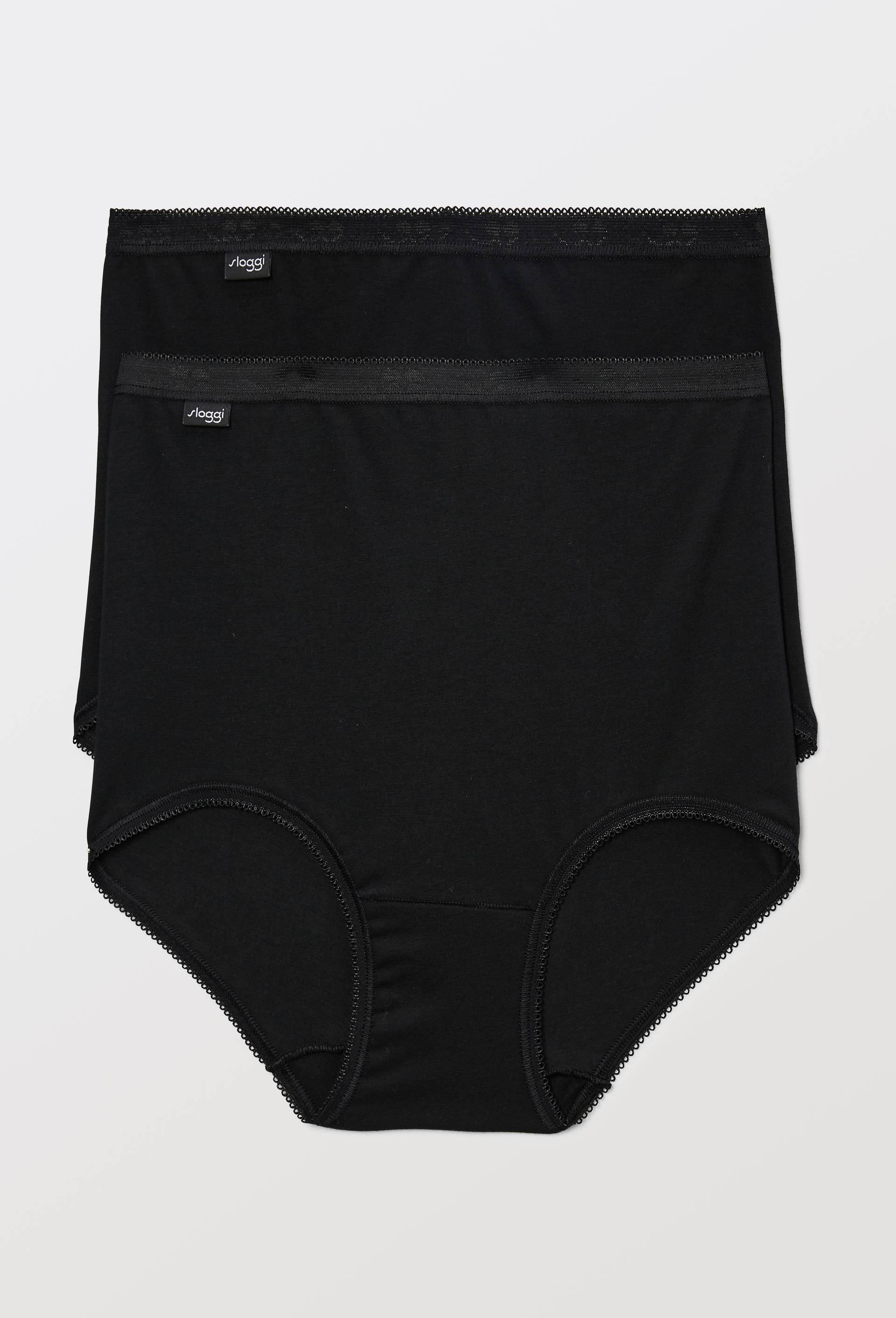 Lot de 2 culottes maxi en coton Sloggi, Noir, large image number 0.0