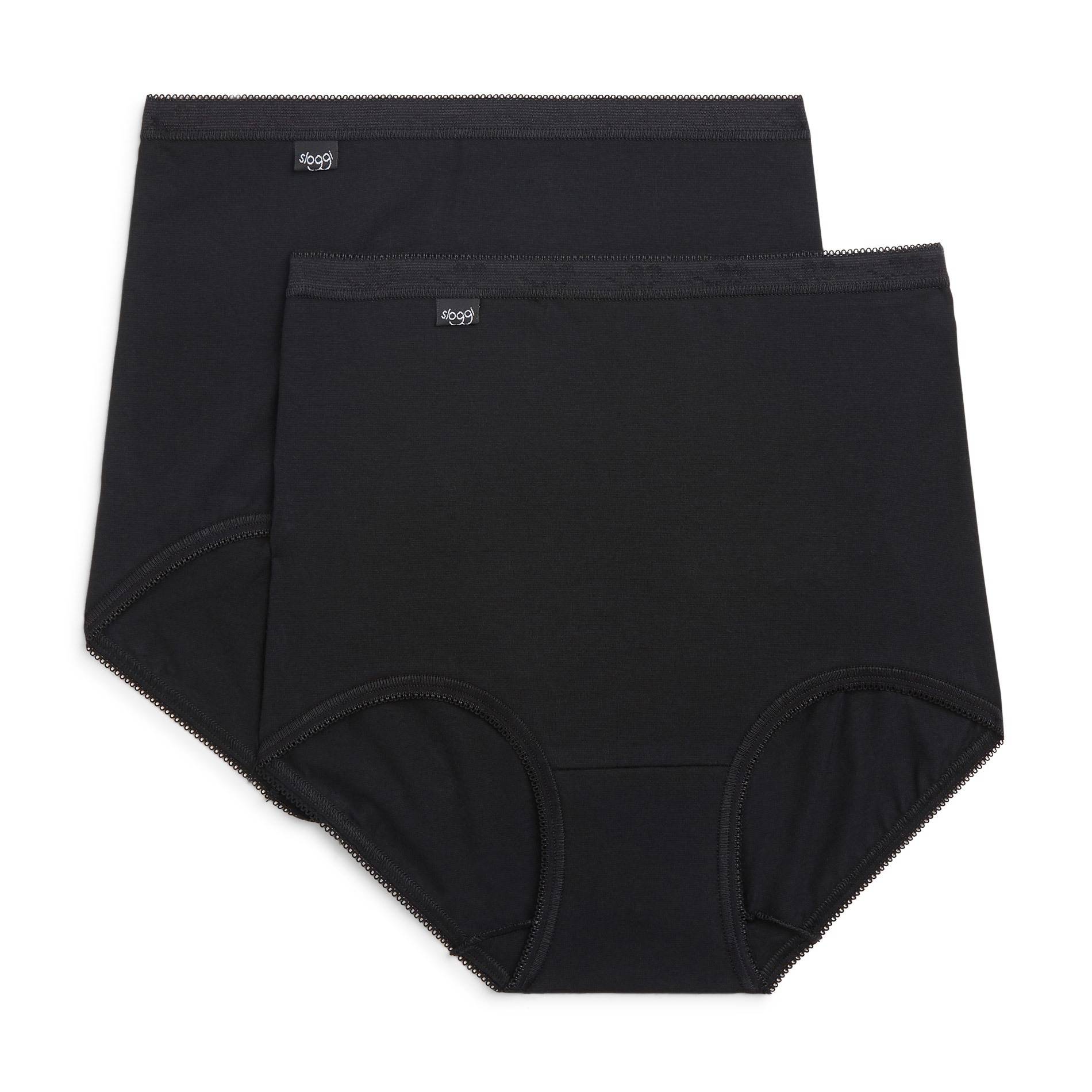 Lot de 2 culottes maxi en coton Sloggi, Noir, large image number 1