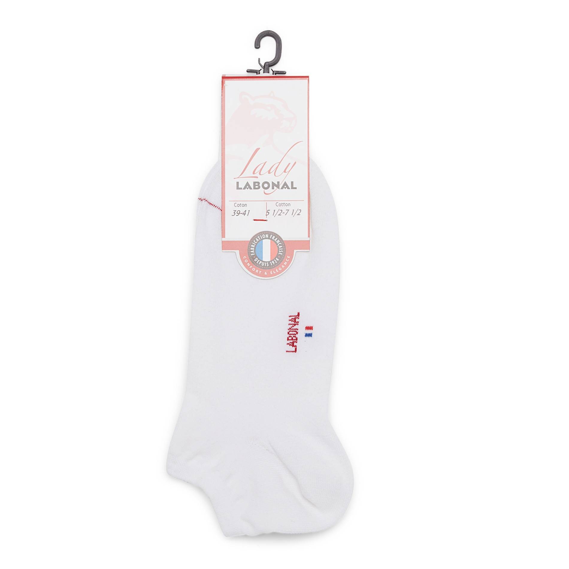 Paire de mini-socquettes en coton LABONAL, Blanc, large image number 0