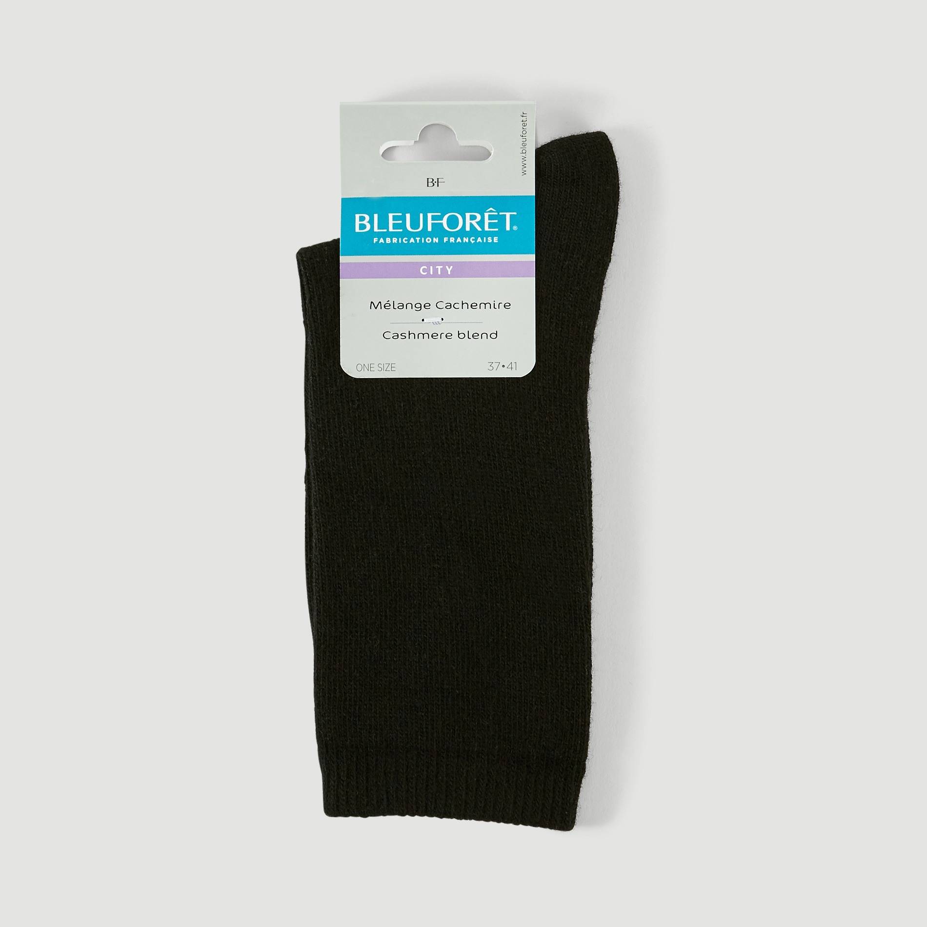 Paire de chaussettes contenant du cachemire Bleufor&ecirc;t, Noir, large image number 0