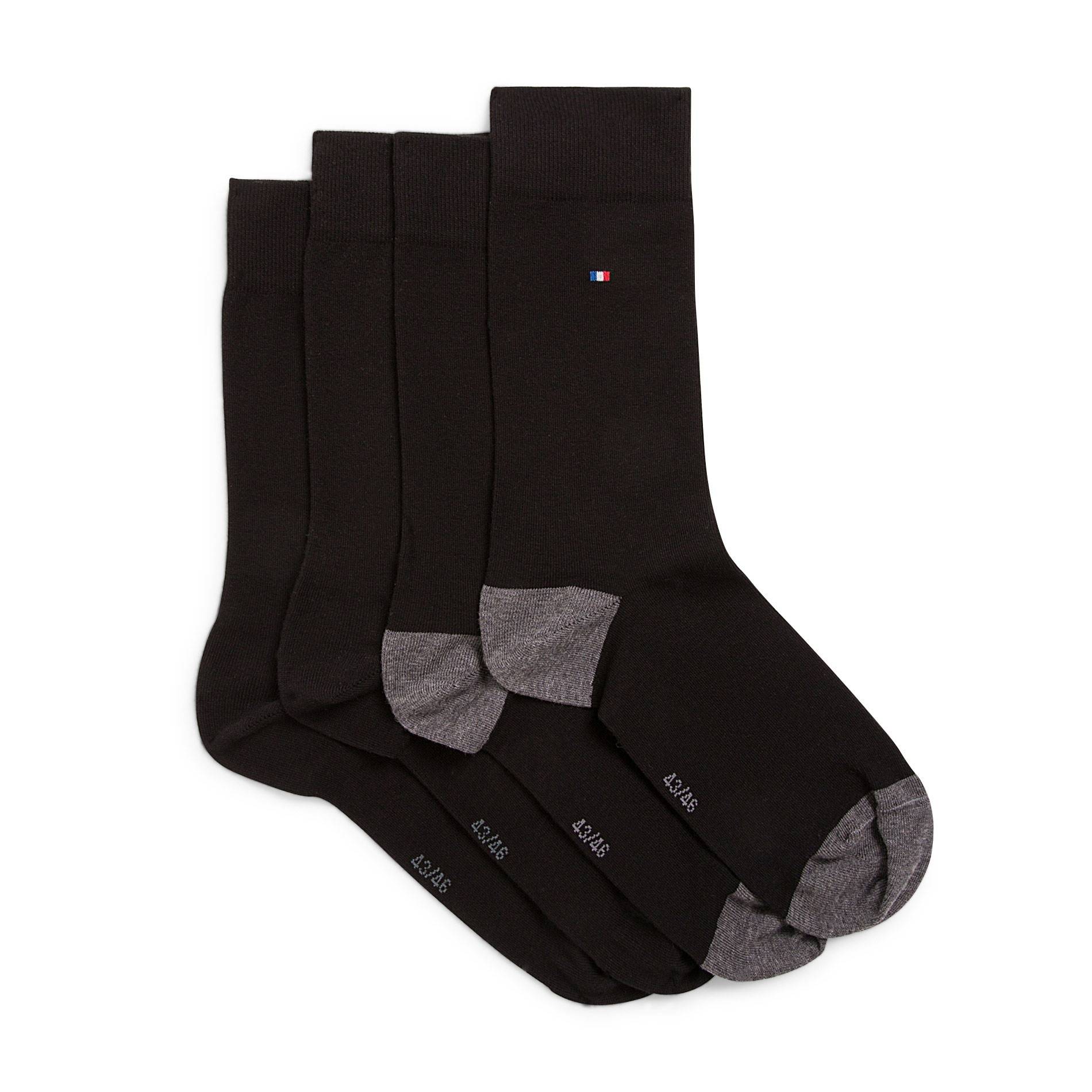 Lot de 2 paires de chaussettes fantaisie en coton Fabrication  Fran&ccedil;aise, Multicolore, large image number 1