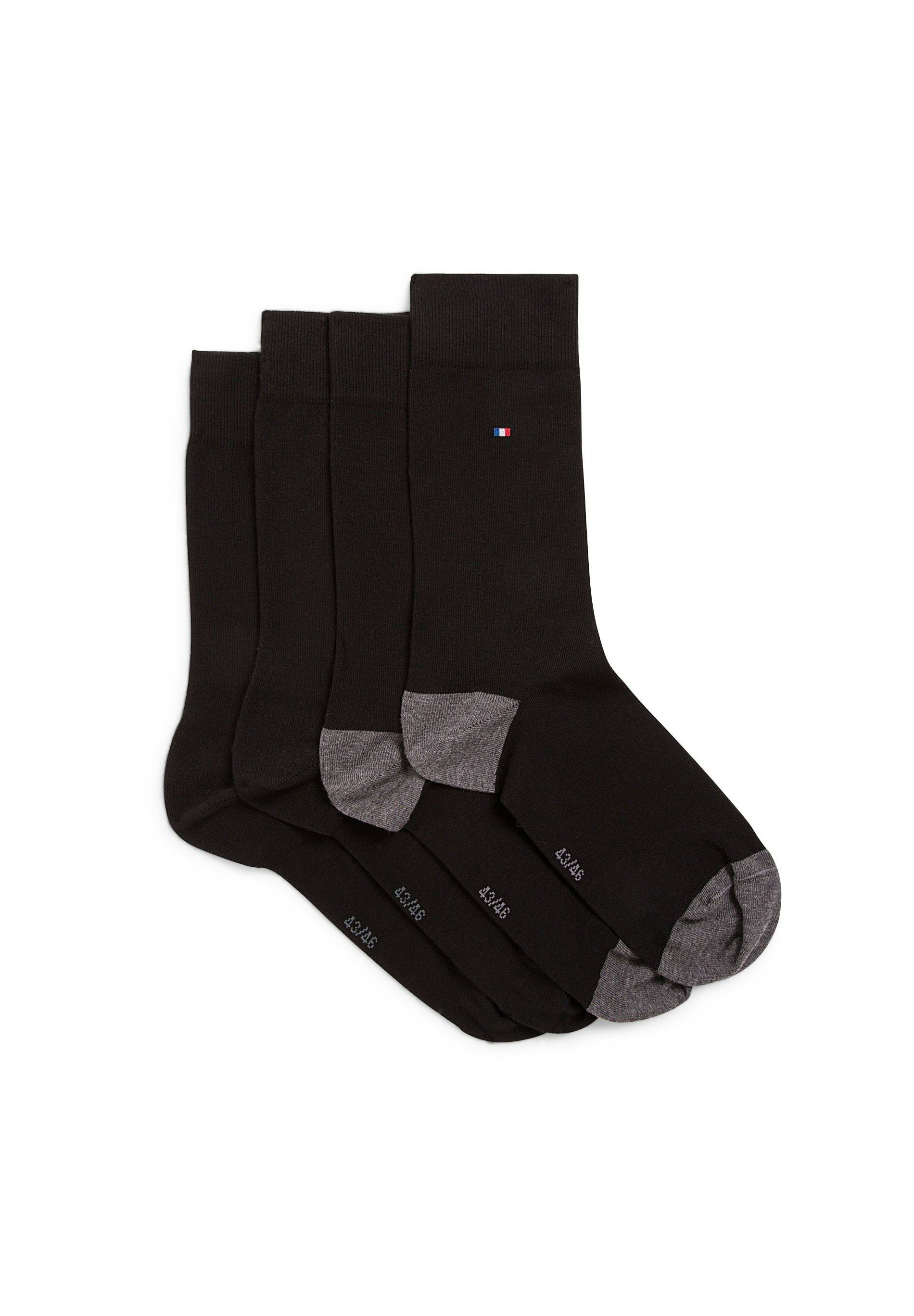 Lot de 2 paires de chaussettes fantaisie en coton Fabrication  Fran&ccedil;aise, Multicolore, large image number 3