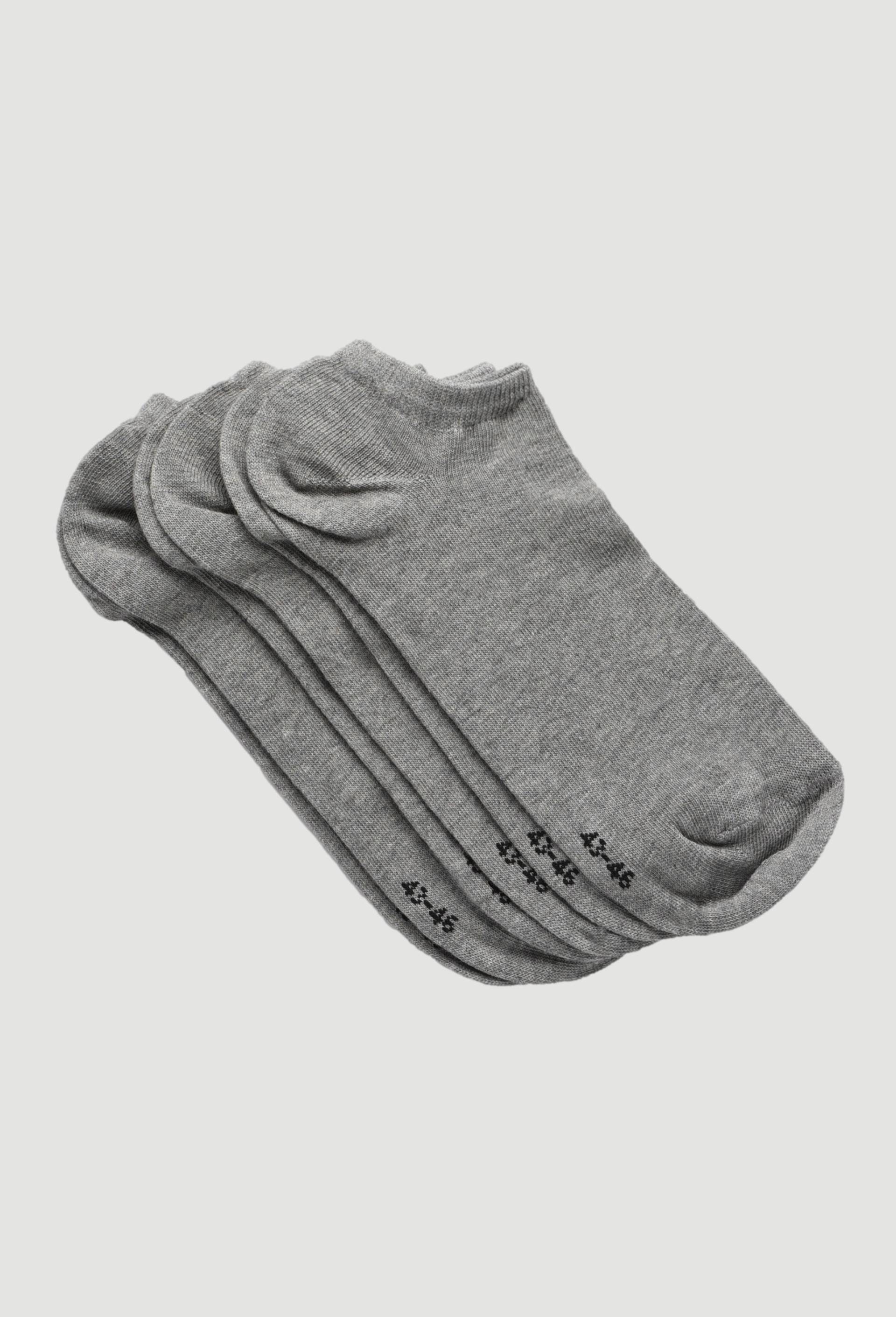 Lot de 3 paires de socquettes en coton de SPORT, certifié OEKO-TEX, Gris, swatch image
